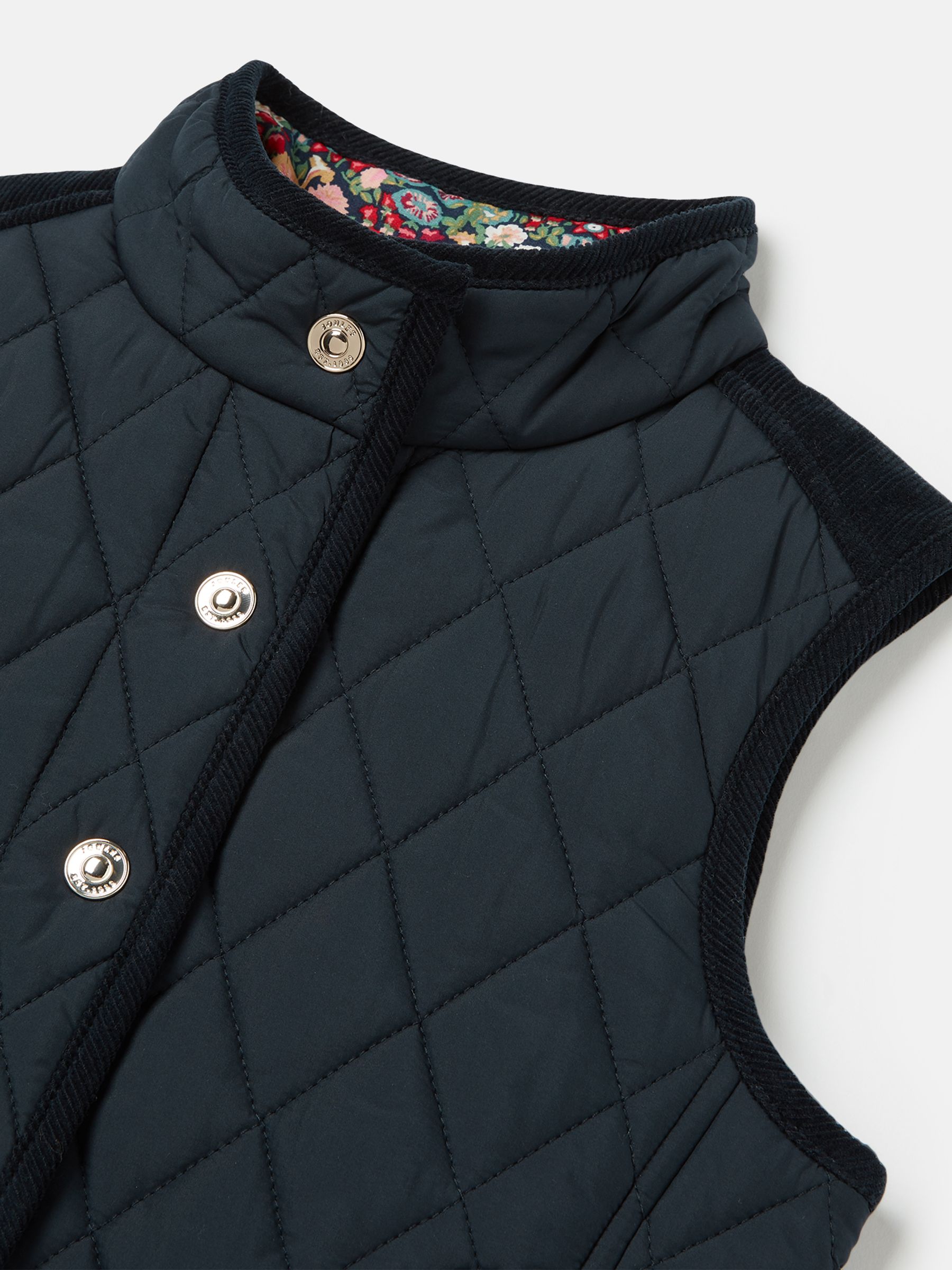 Bridgefield Navy Blue Diamond Quilted Gilet - Image 3 of 5