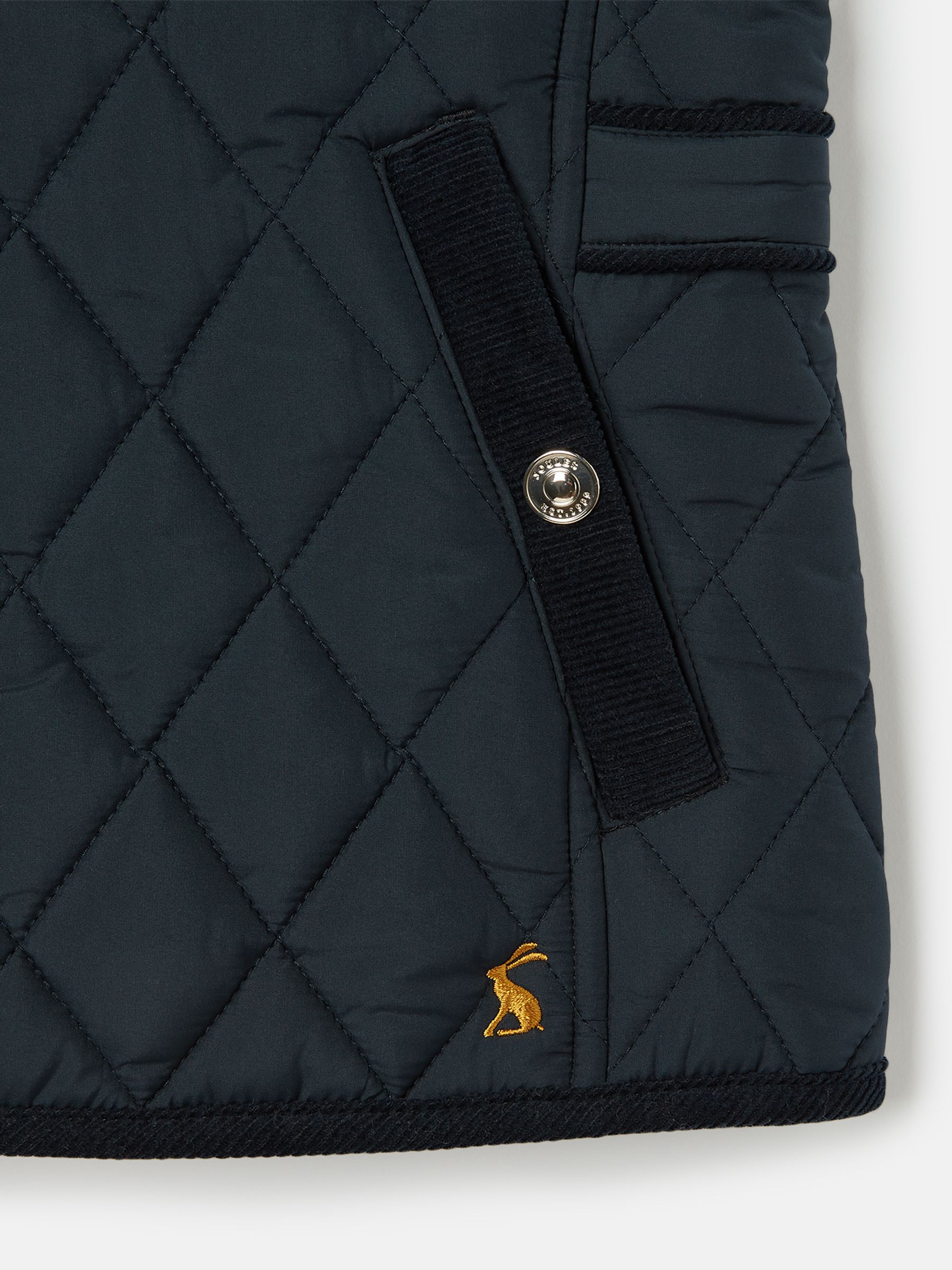 Bridgefield Navy Blue Diamond Quilted Gilet - Image 4 of 5