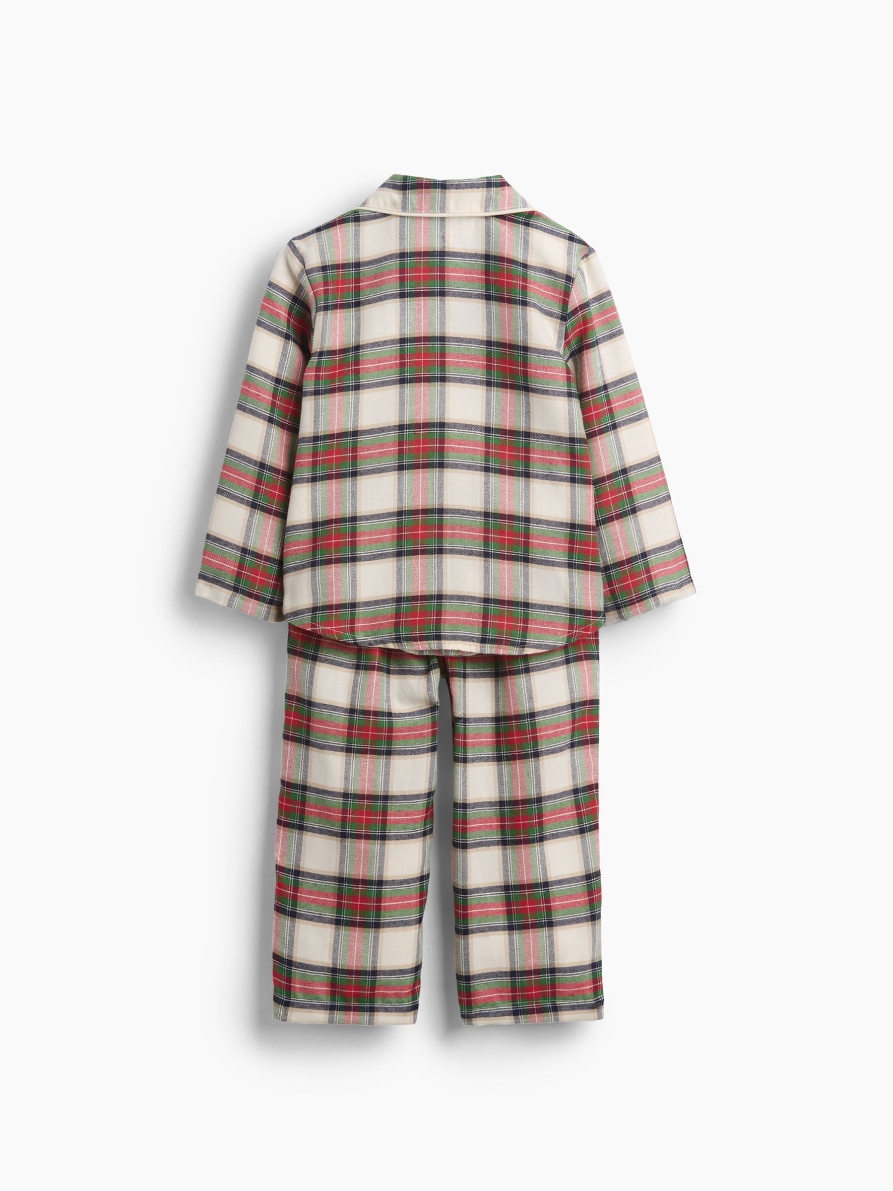 Red & Cream Check Flannel Pyjamas Set - Image 2 of 2