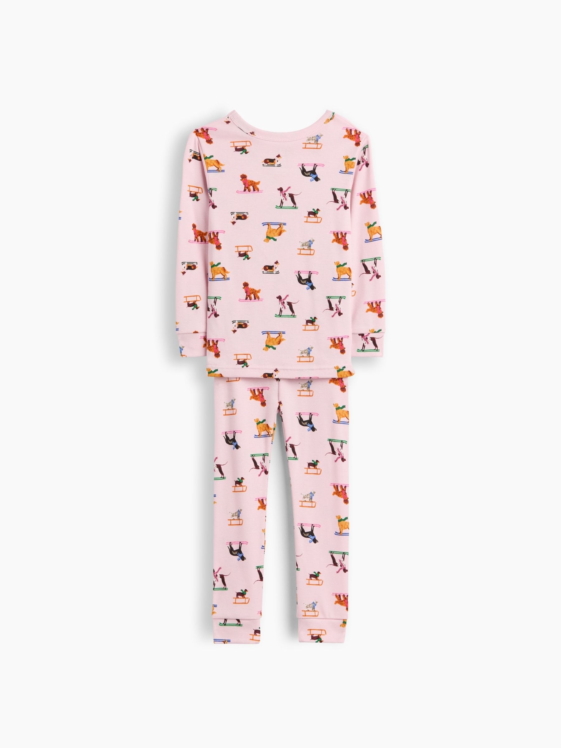 Pink Dogs Brushed Cotton Pyjamas Set - Image 2 of 2