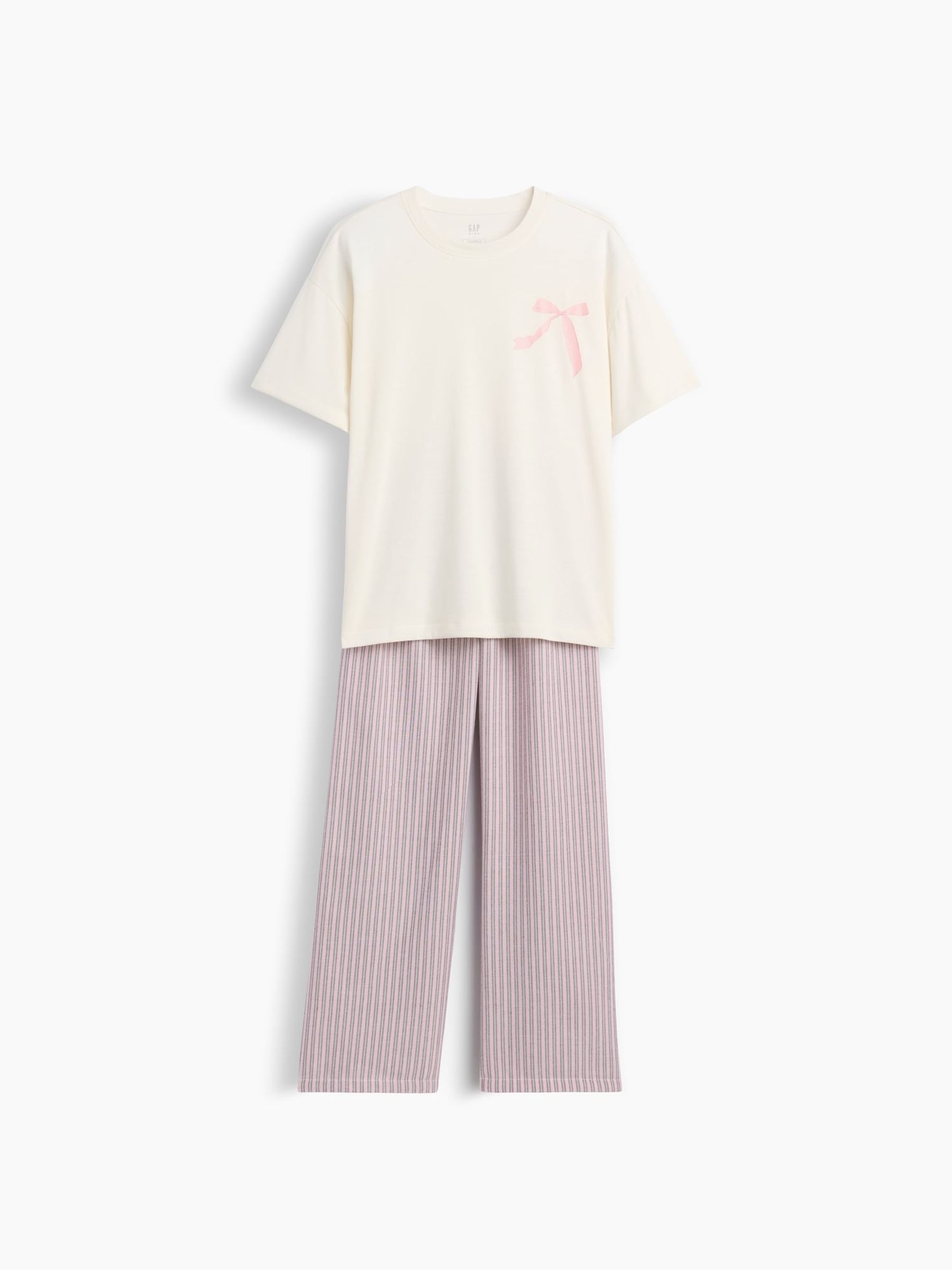 Pink Bow Oversized Pyjamas Set - Image 3 of 4