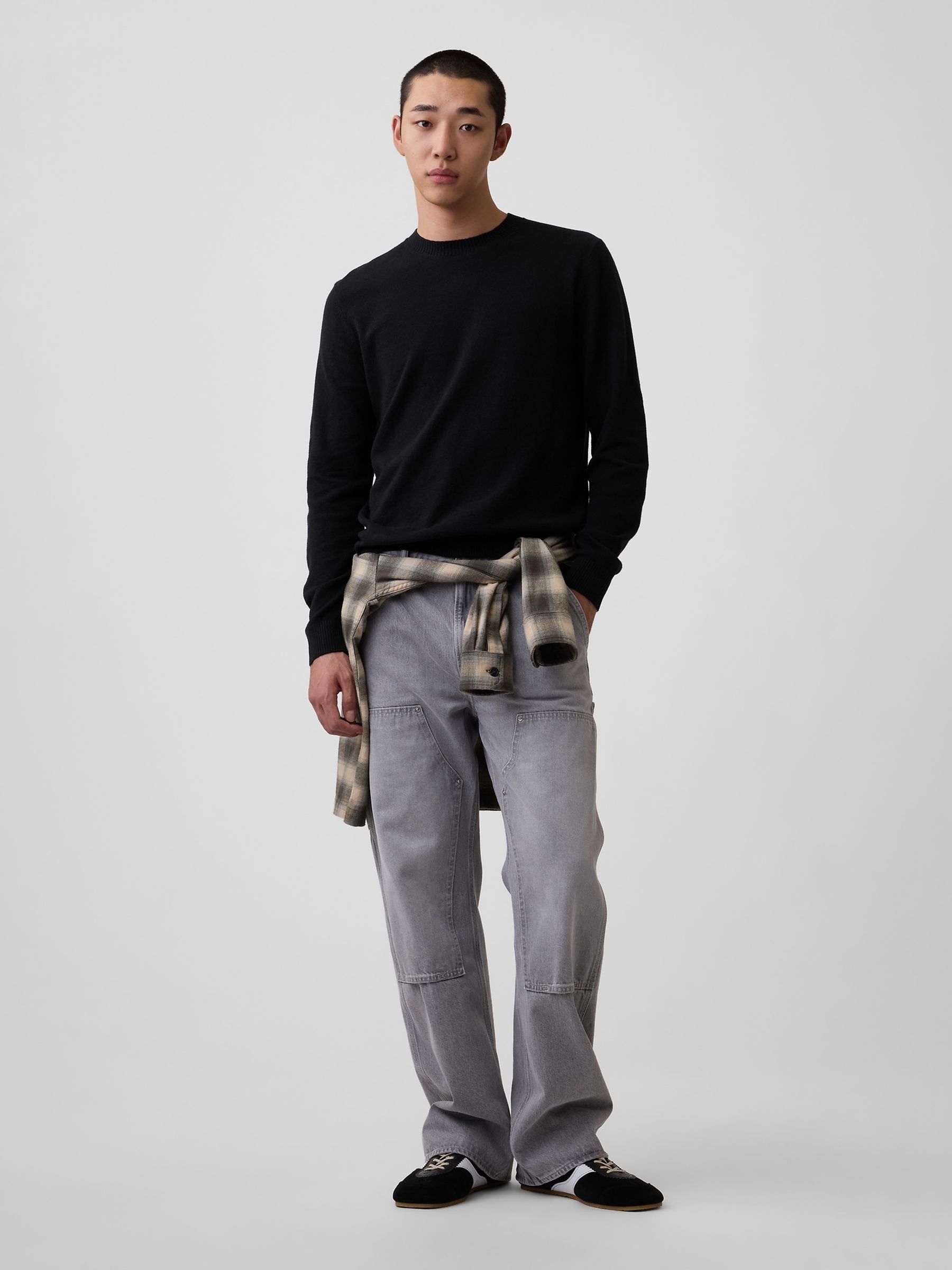 Black CashSoft Crew Jumper - Image 3 of 4