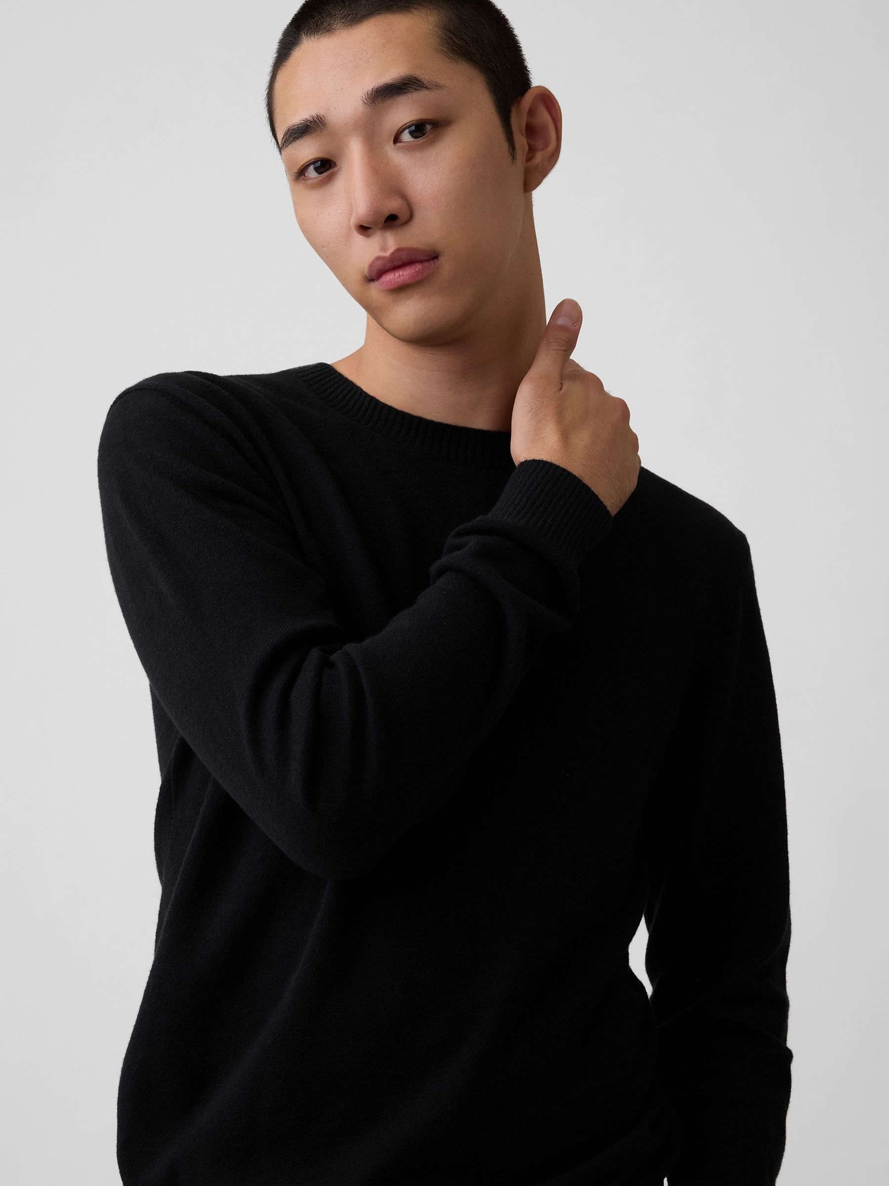 Black CashSoft Crew Jumper - Image 4 of 4