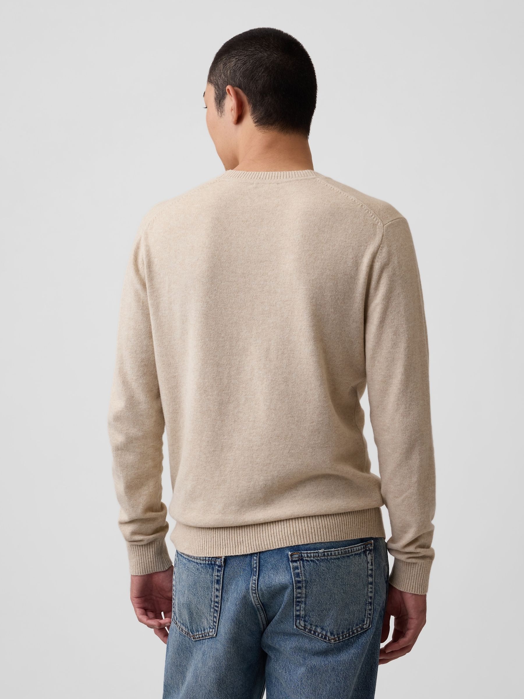 Beige CashSoft Crew Jumper - Image 2 of 4