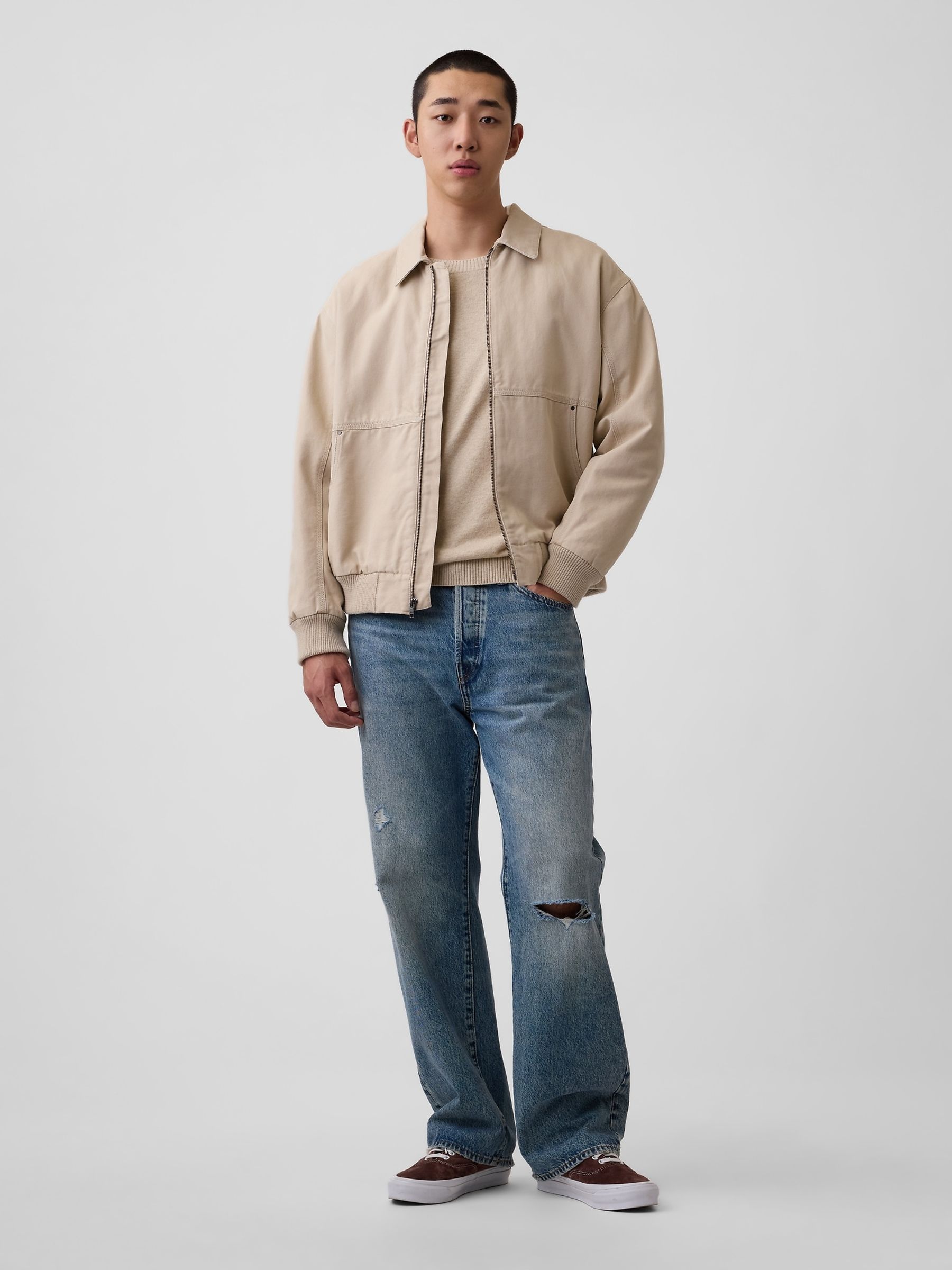 Beige CashSoft Crew Jumper - Image 3 of 4