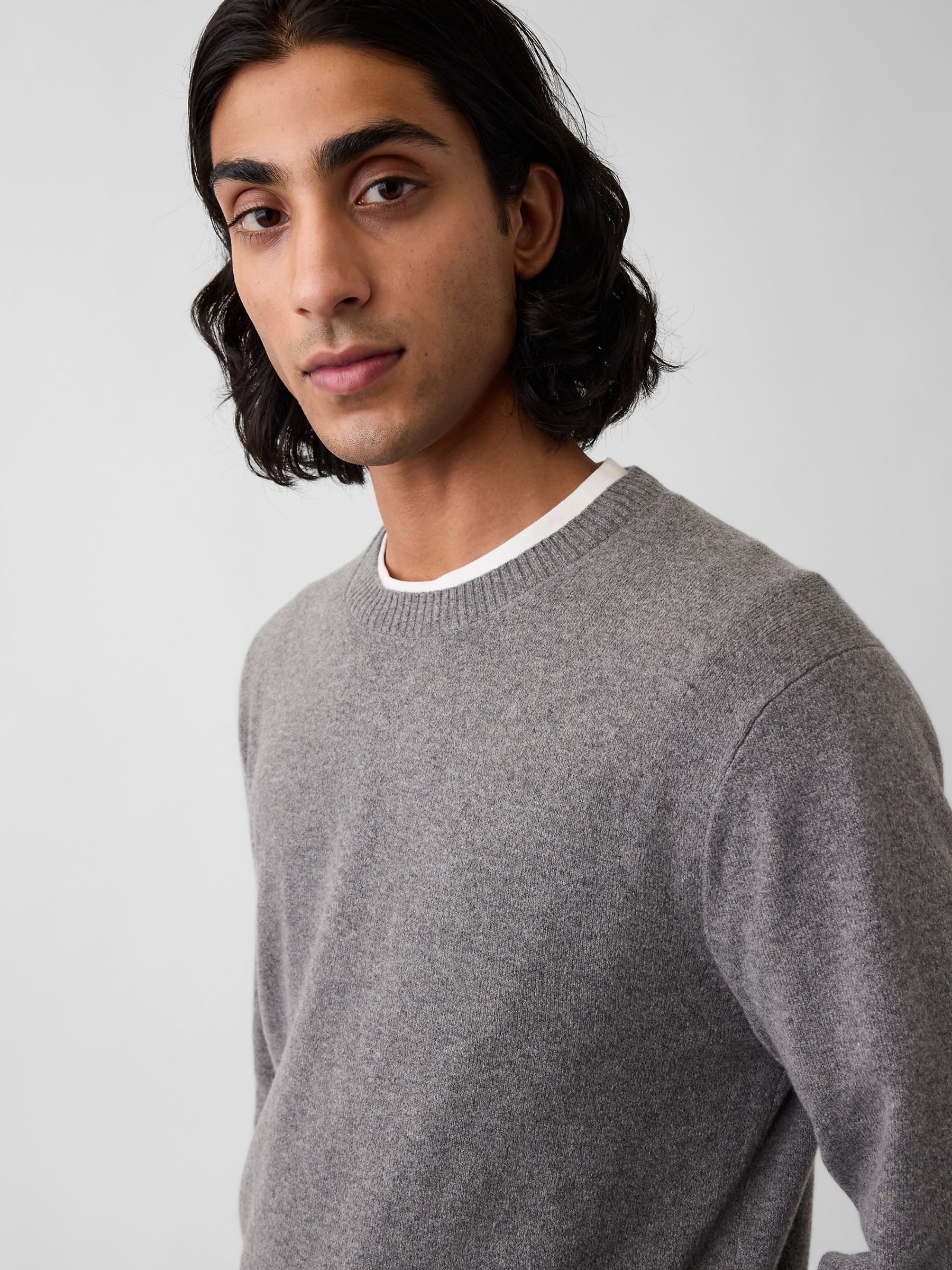 Grey CashSoft Crew Jumper - Image 4 of 4