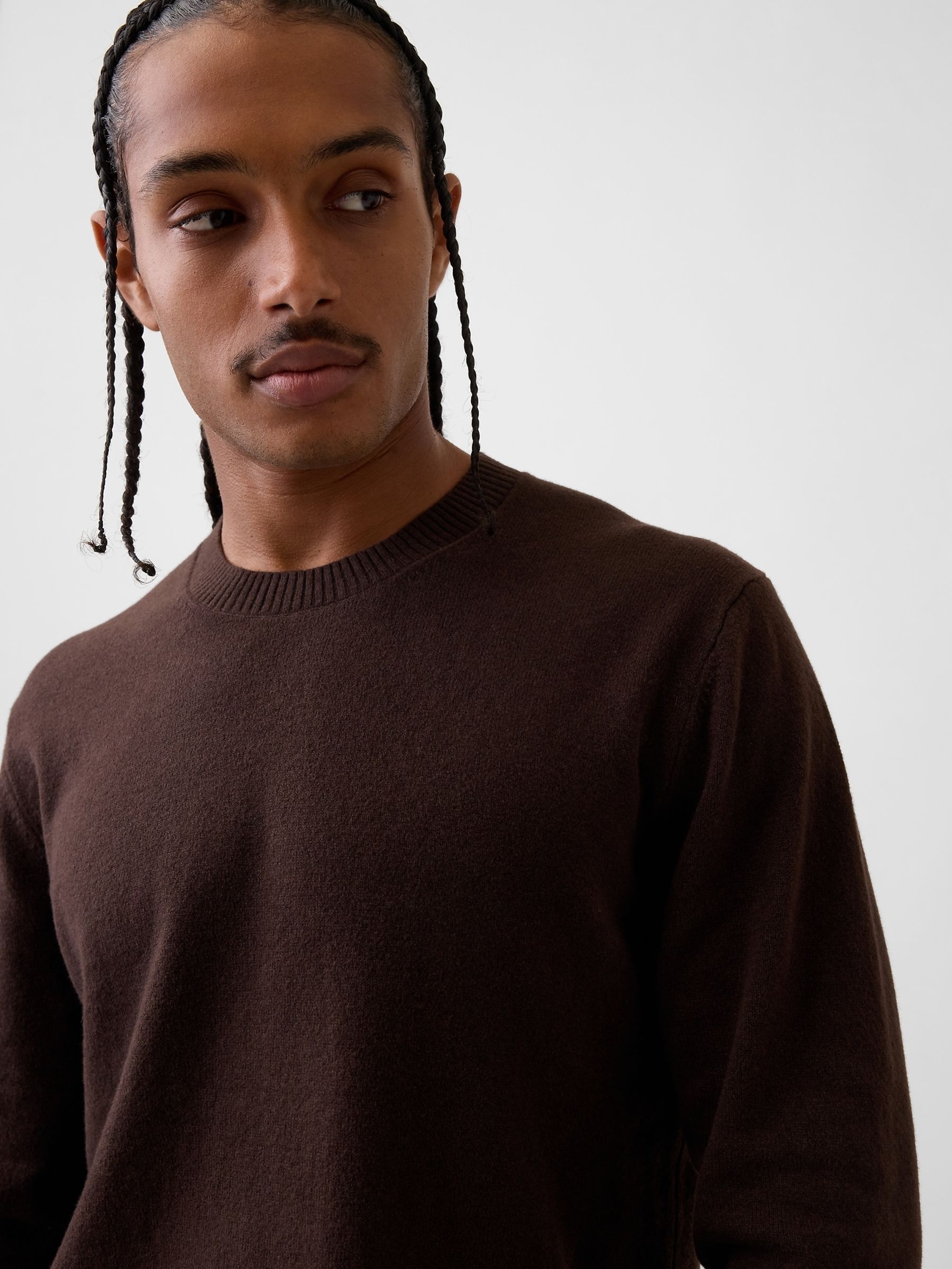 Brown CashSoft Crew Jumper - Image 4 of 4