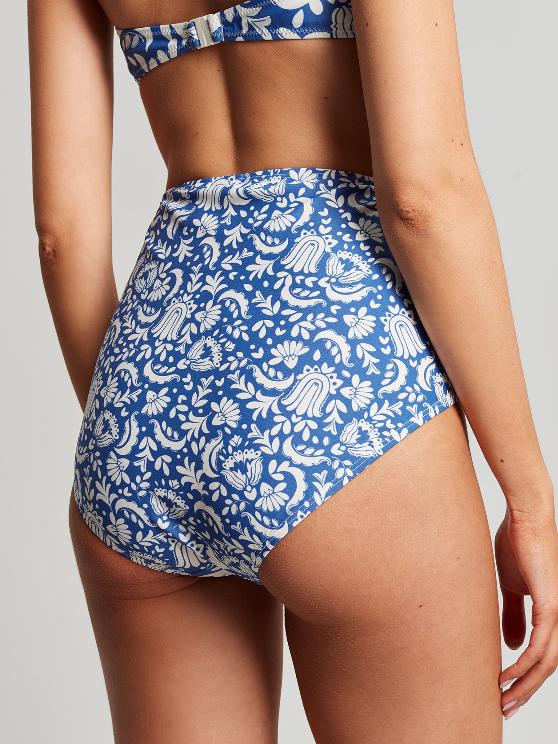 Jasmine Blue Mosaic Bikini Bottoms - Image 2 of 7