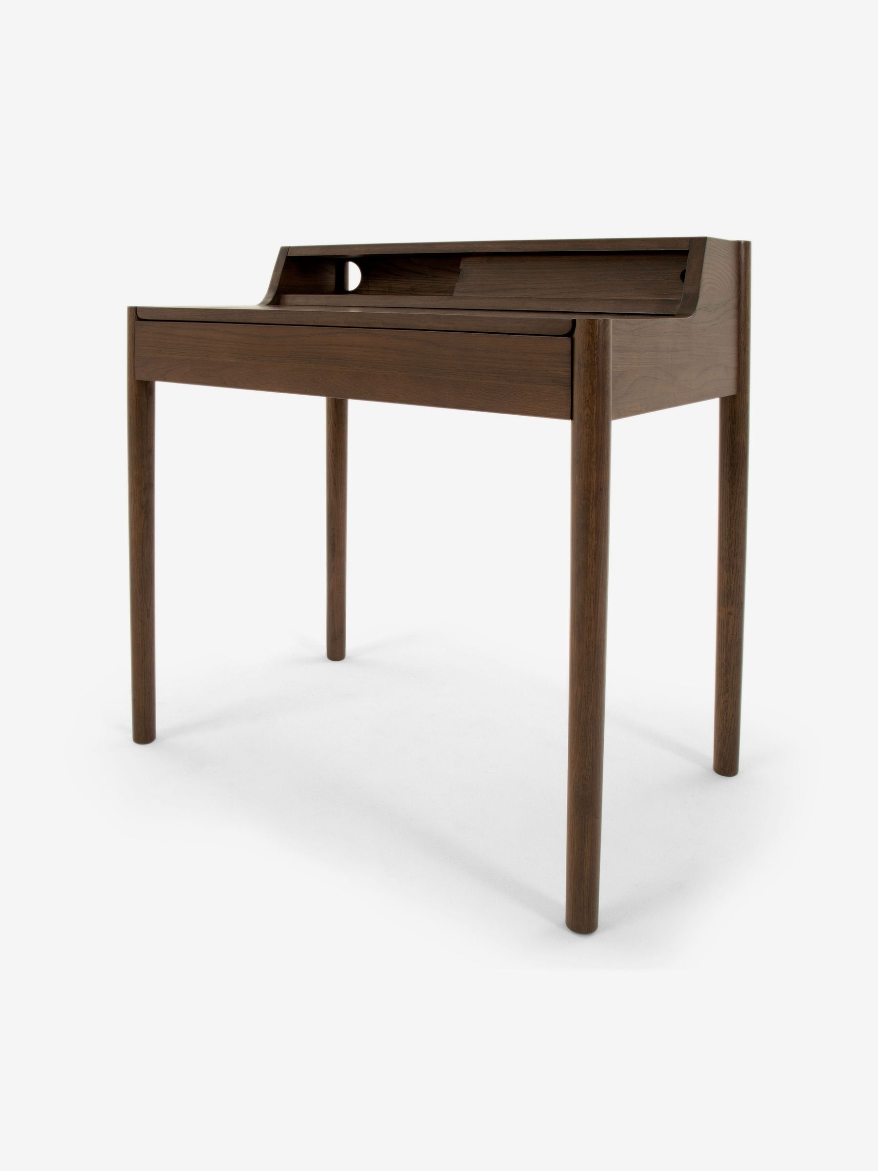 Leonie Compact Office Desk in Dark Stain Oak - Image 9 of 9