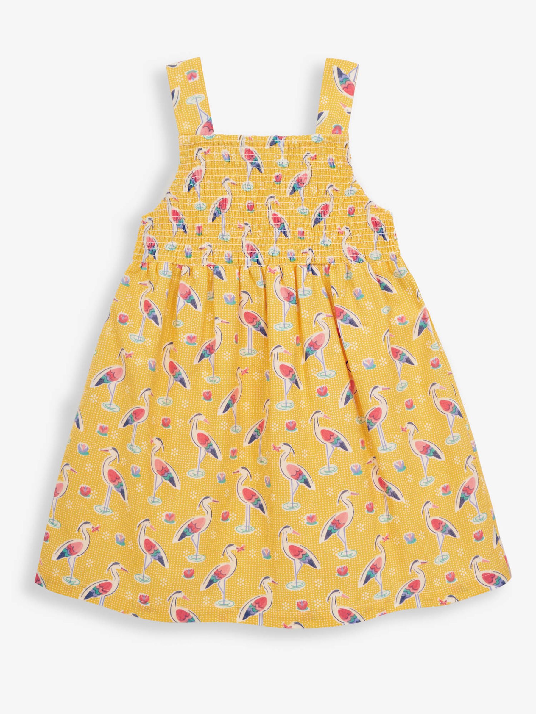 Yellow Girls' Heron Smocked Summer Dress - Image 1 of 2
