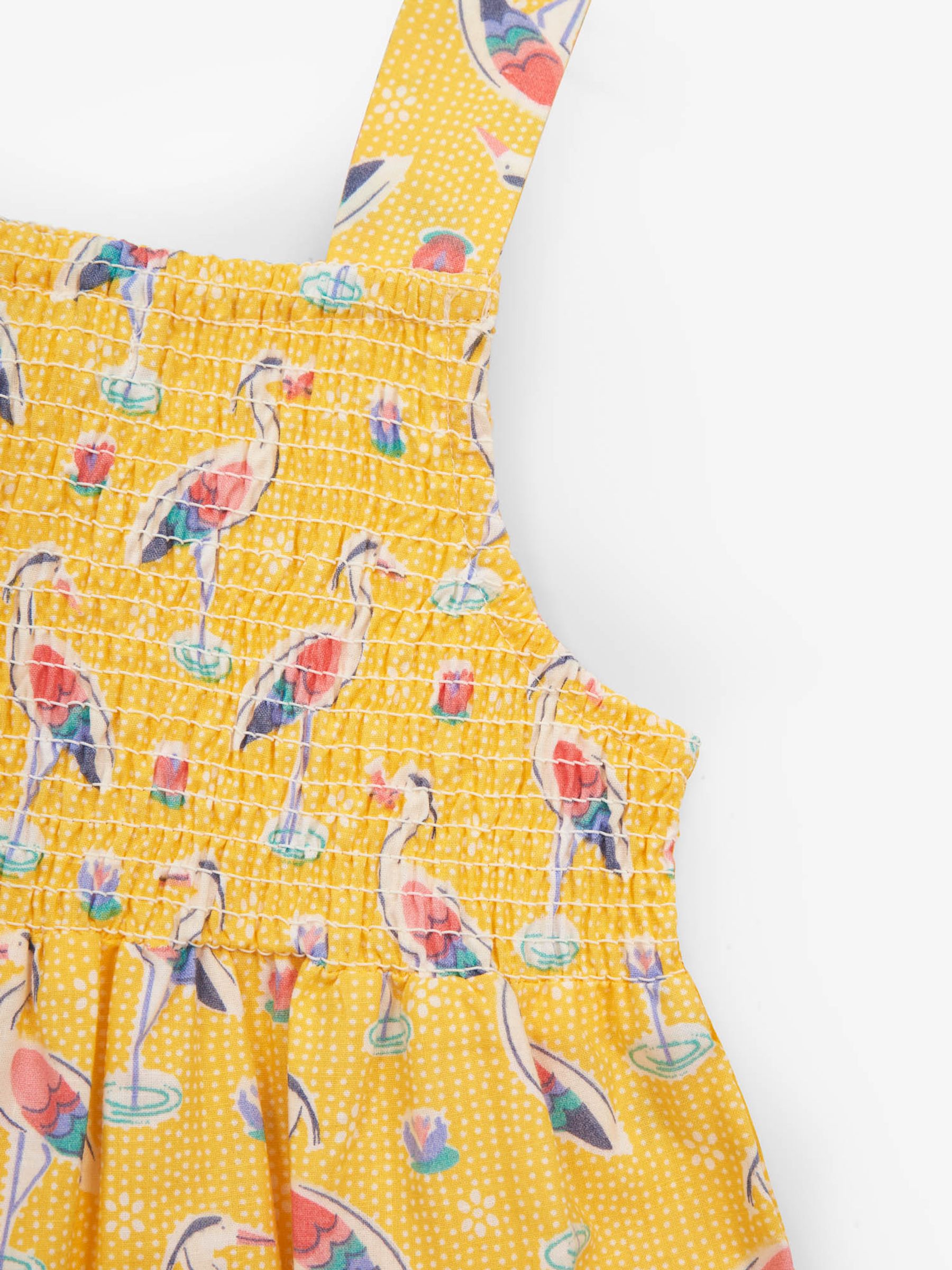 Yellow Girls' Heron Smocked Summer Dress - Image 2 of 2