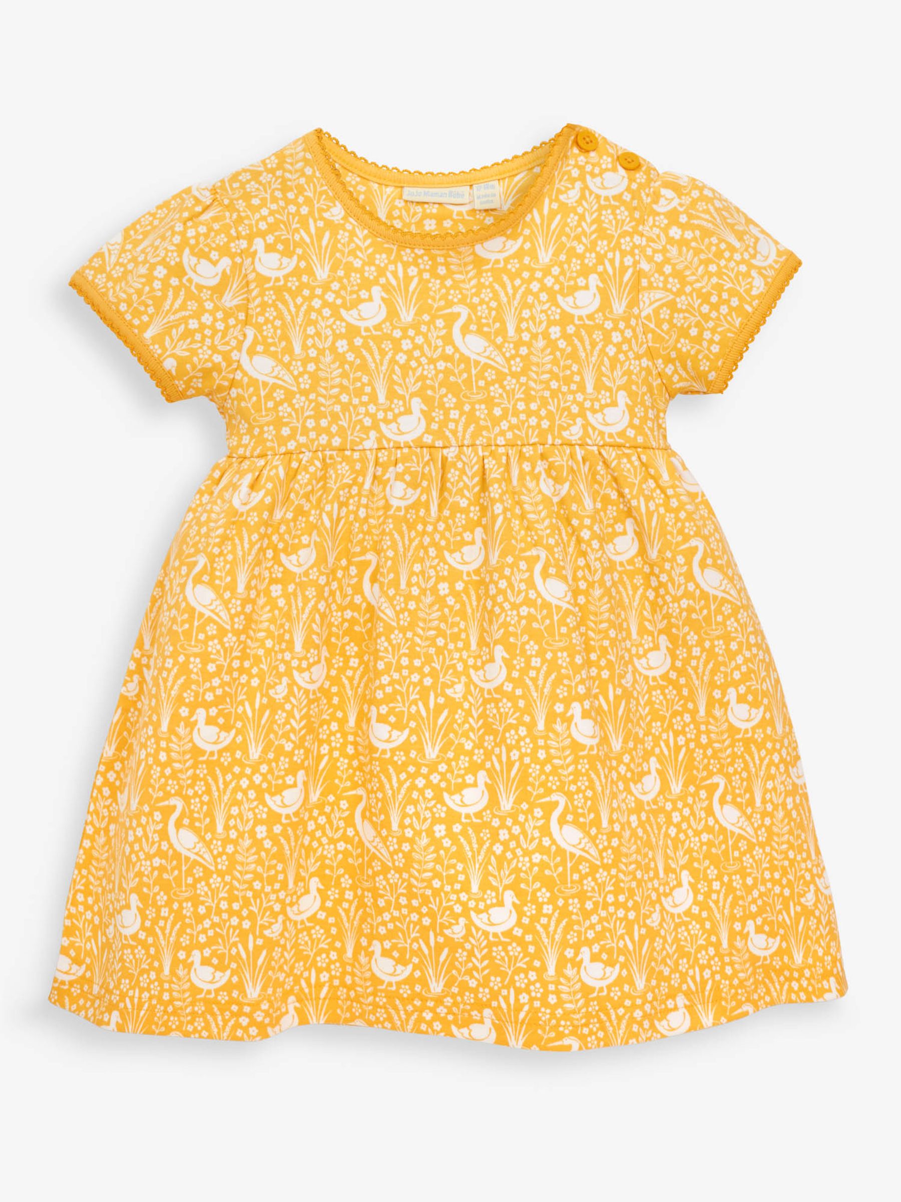 Yellow Girls' River Duck Summer Dress - Image 1 of 2