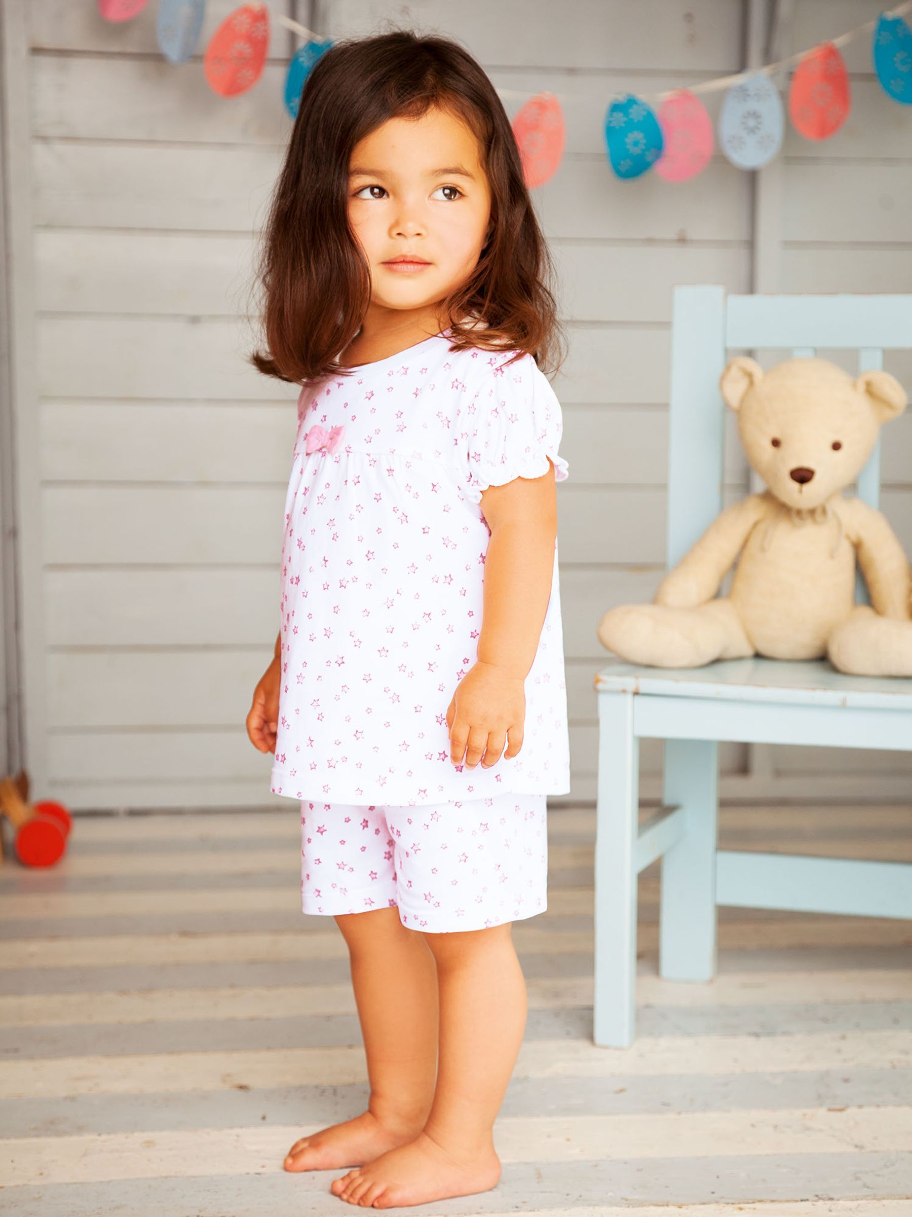Star Girls' Print Short Jersey Pyjamas - Image 4 of 4