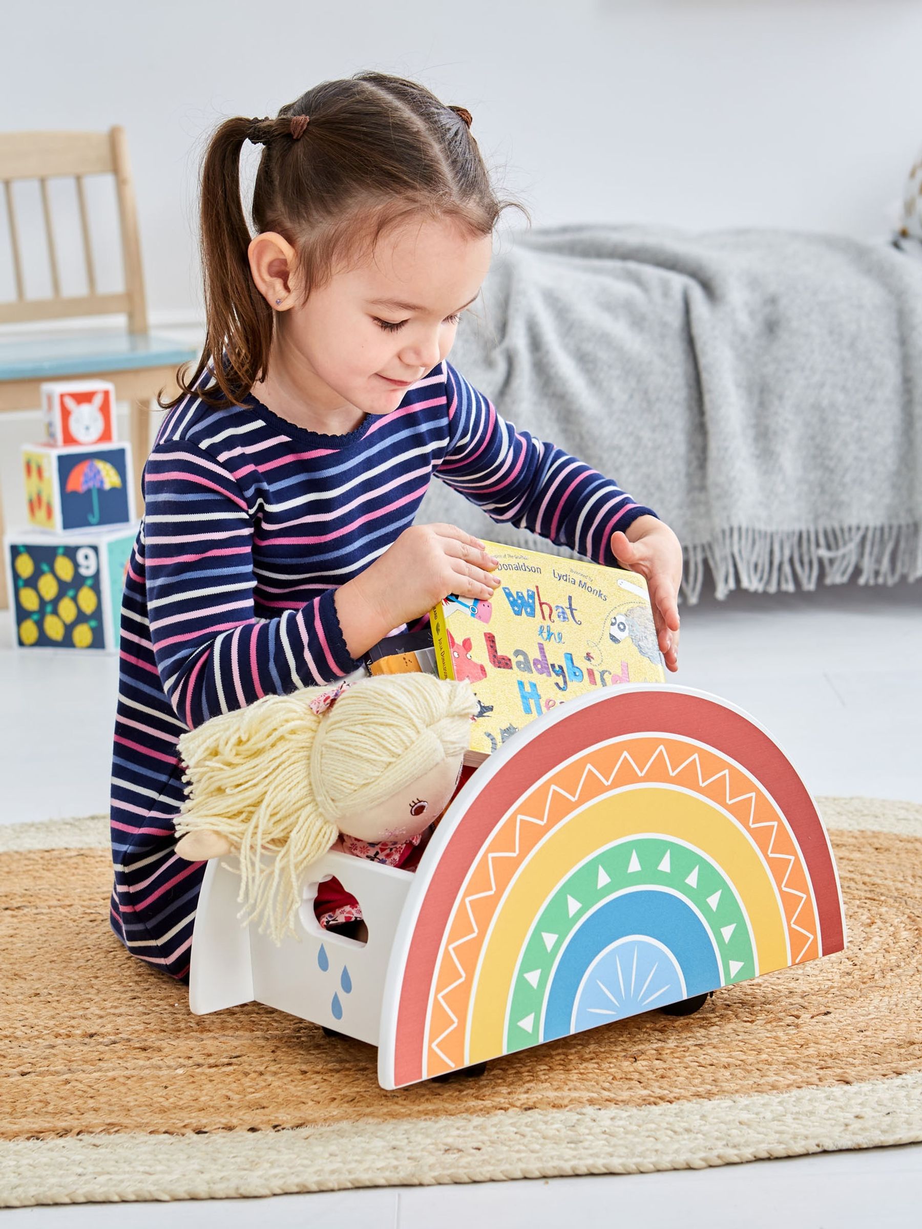 Rainbow Pull-Along Storage Caddy - Image 1 of 4