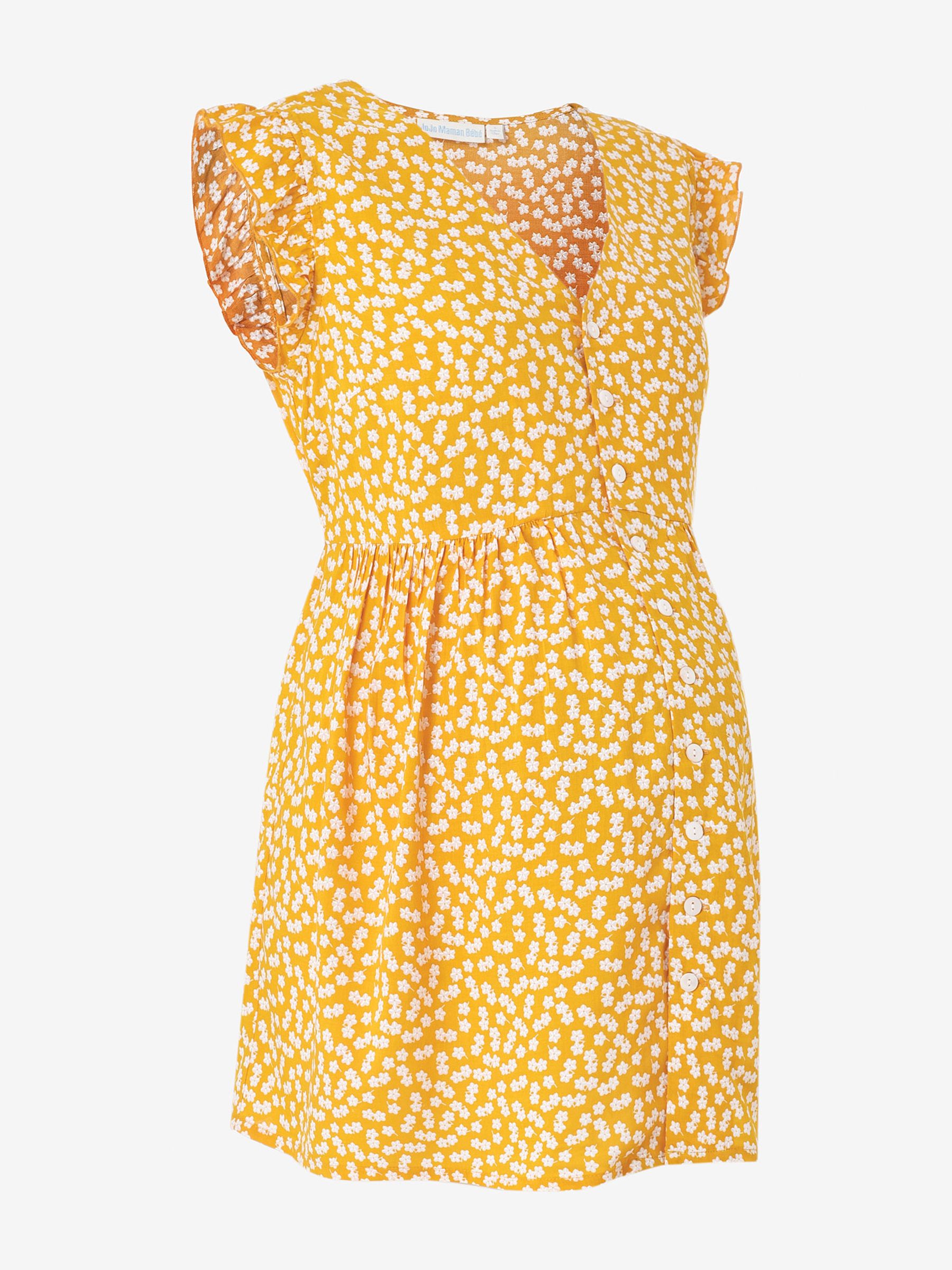 Yellow Ditsy Floral Frill Sleeve Maternity Blouse - Image 1 of 1
