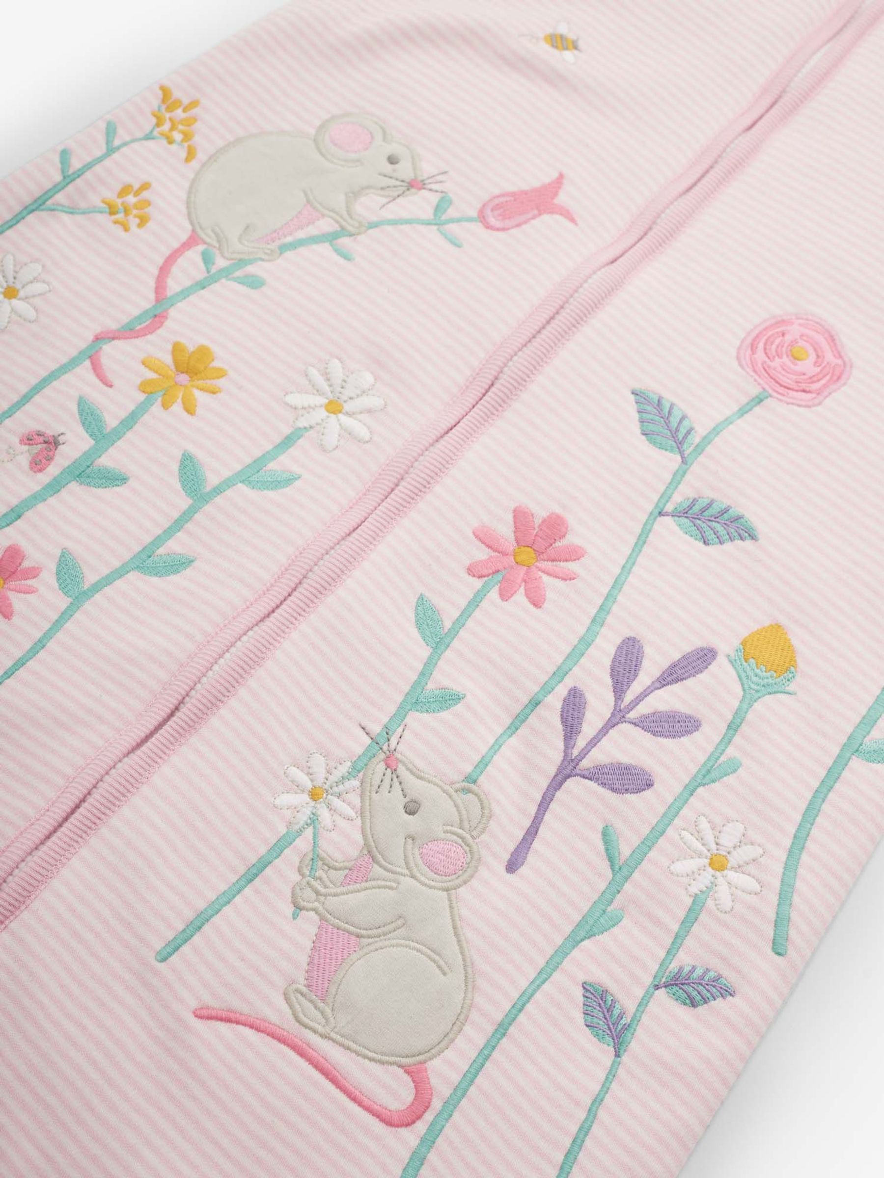 Pink Mouse Appliqué 1.5 Tog Toddler Sleeping Bag - Image 2 of 3