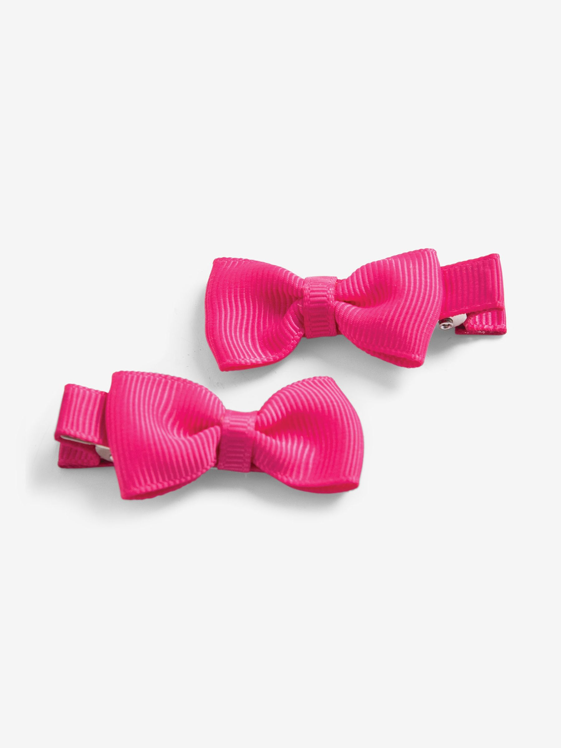 Fuchsia Pair Of Bow Clips - Image 1 of 1