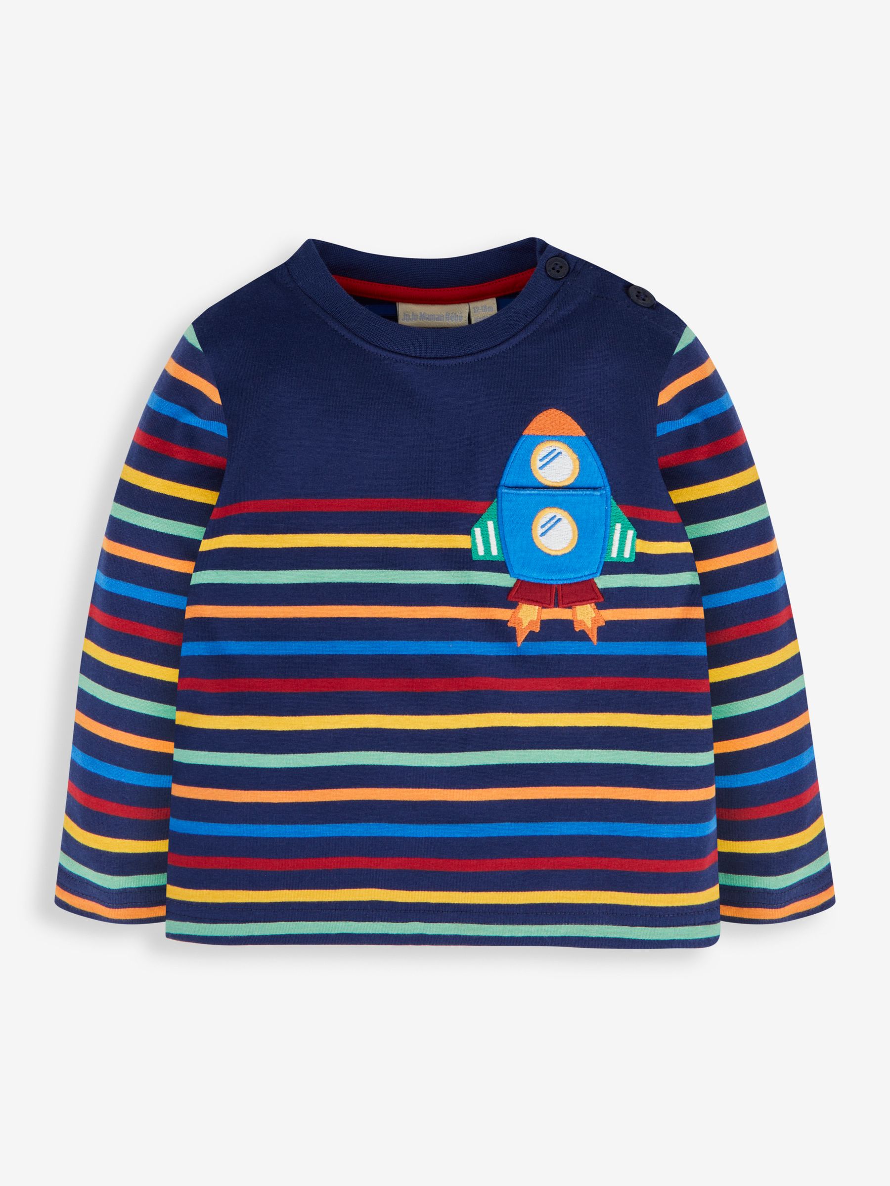 Navy Boys' Rocket Appliqué Pocket Top - Image 1 of 2