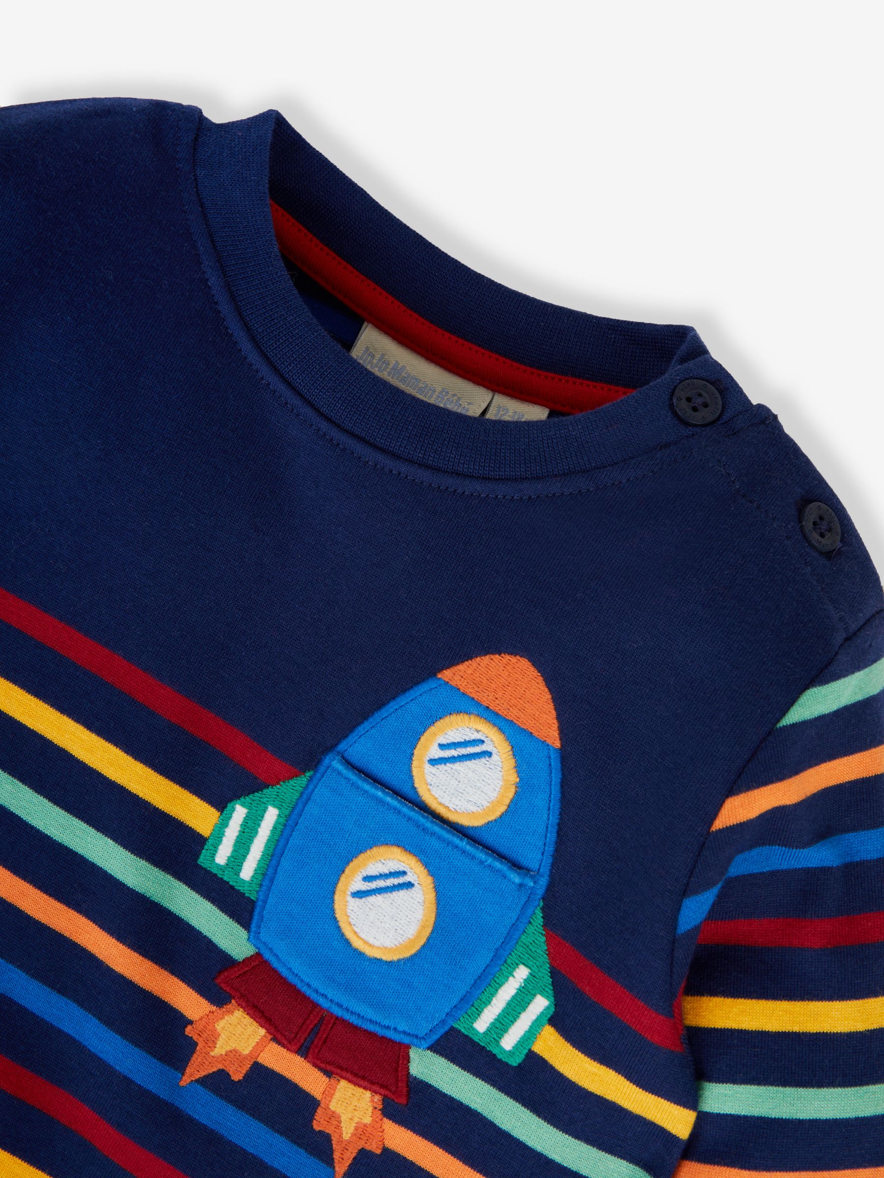Navy Boys' Rocket Appliqué Pocket Top - Image 2 of 2