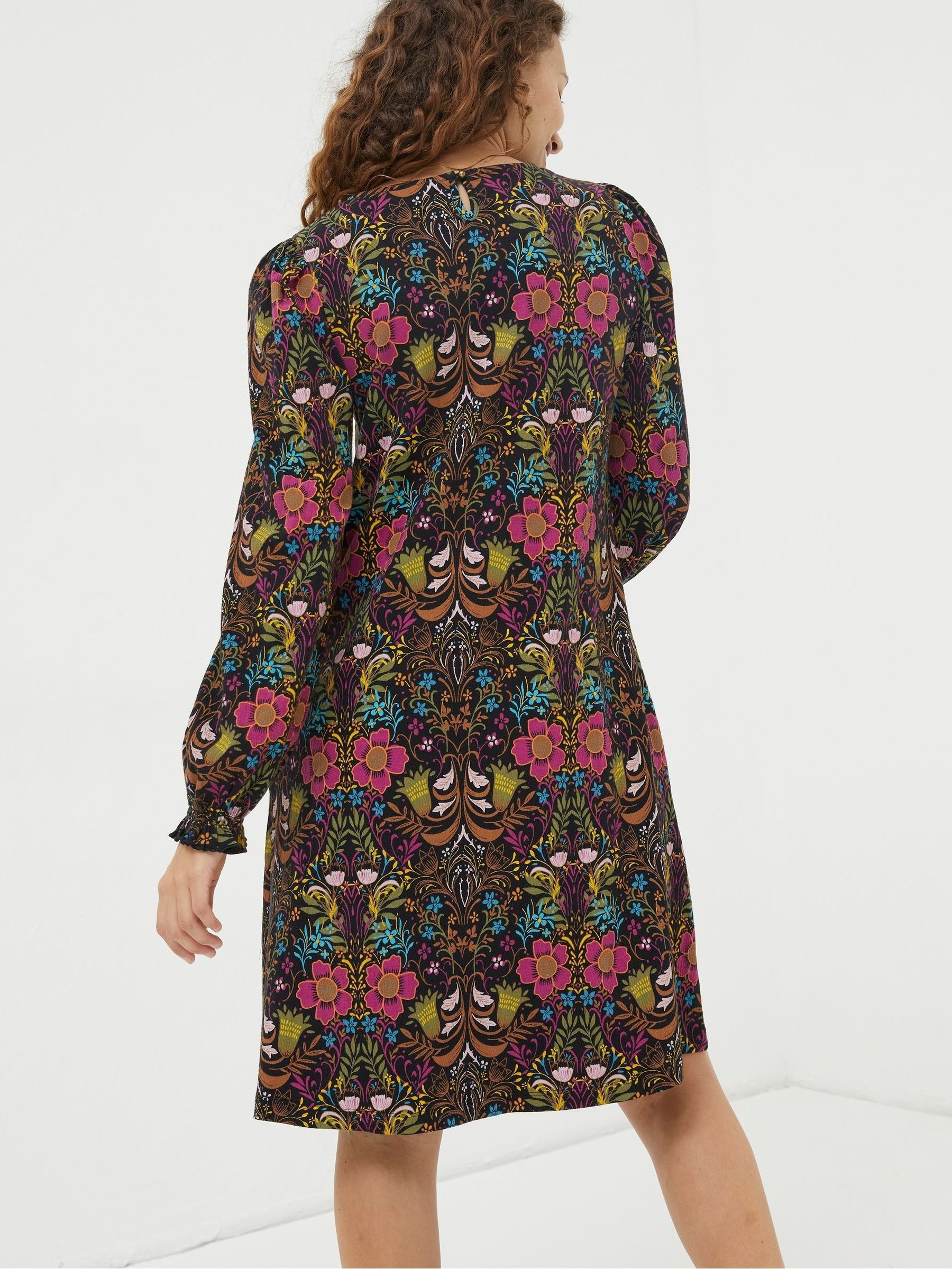 Black Kareen Art Floral Dress - Image 2 of 5