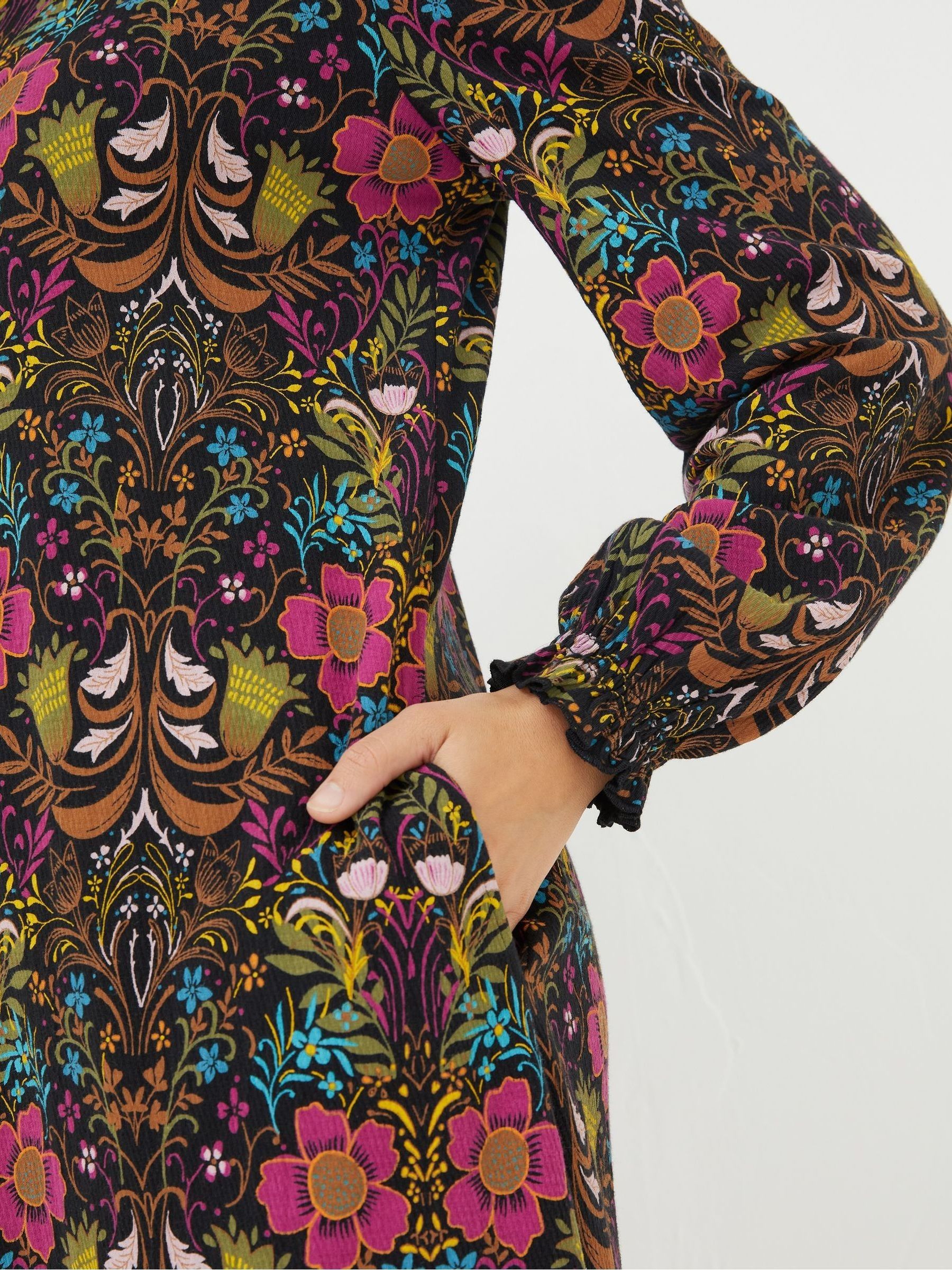 Black Kareen Art Floral Dress - Image 4 of 5