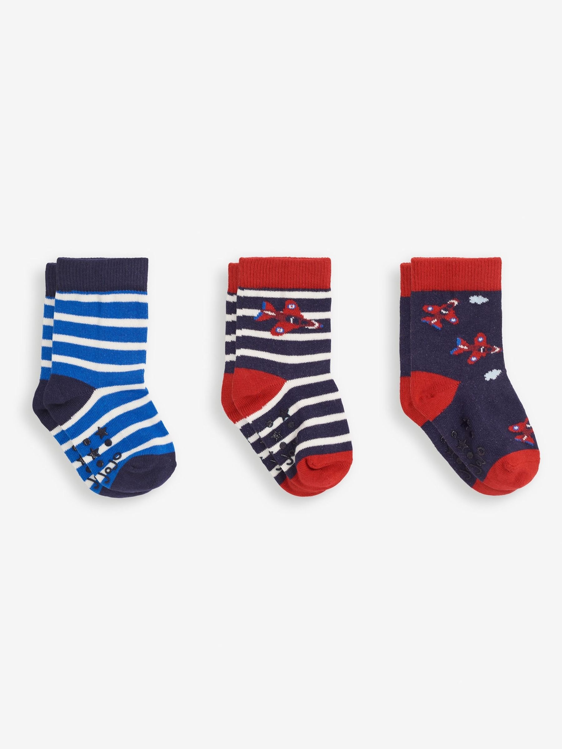 Navy Arrow Cotton Rich Socks 3-Packs - Image 1 of 1