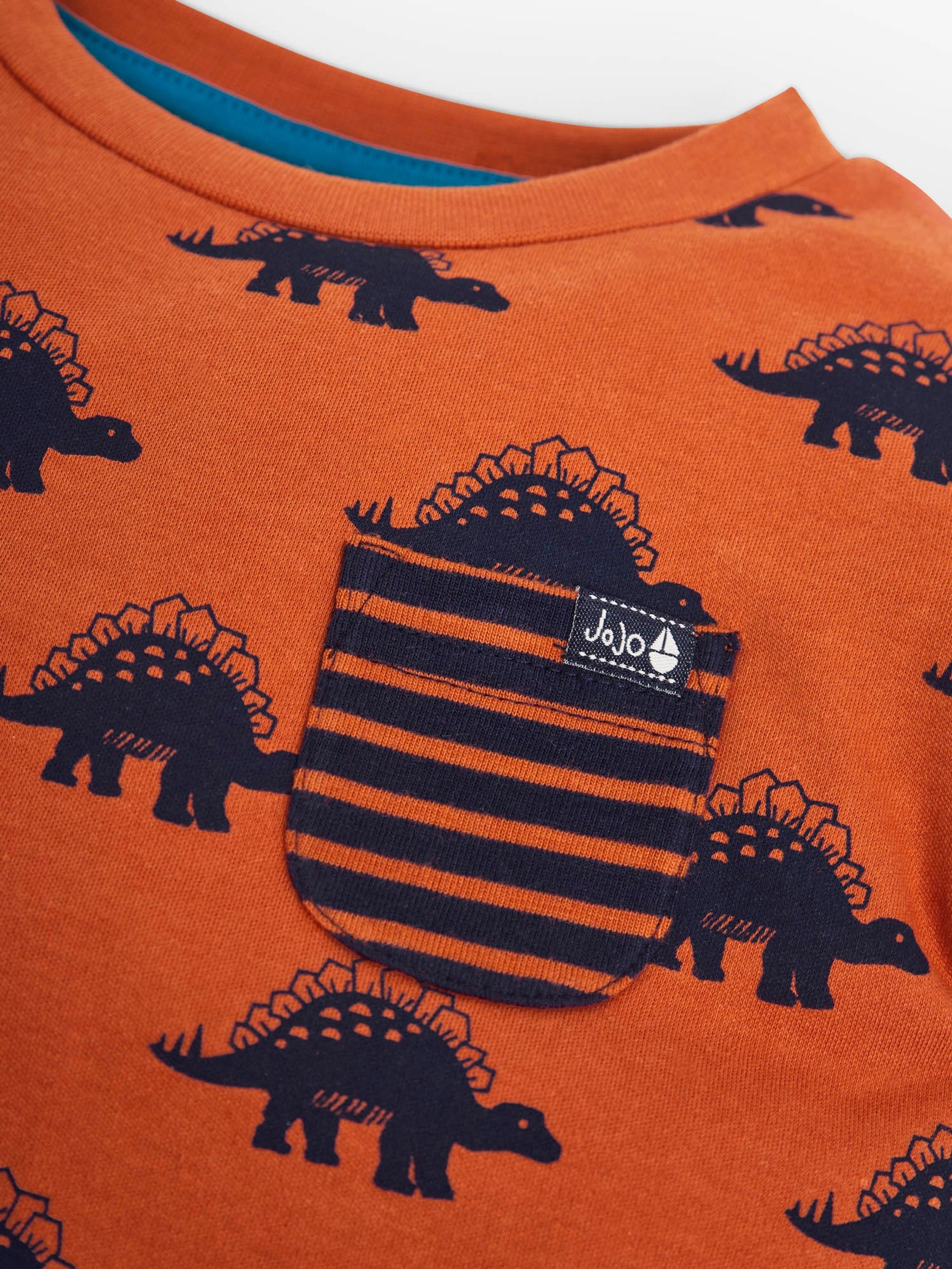 Rust Kids' Stegosaurs Print T-Shirt - Image 2 of 2