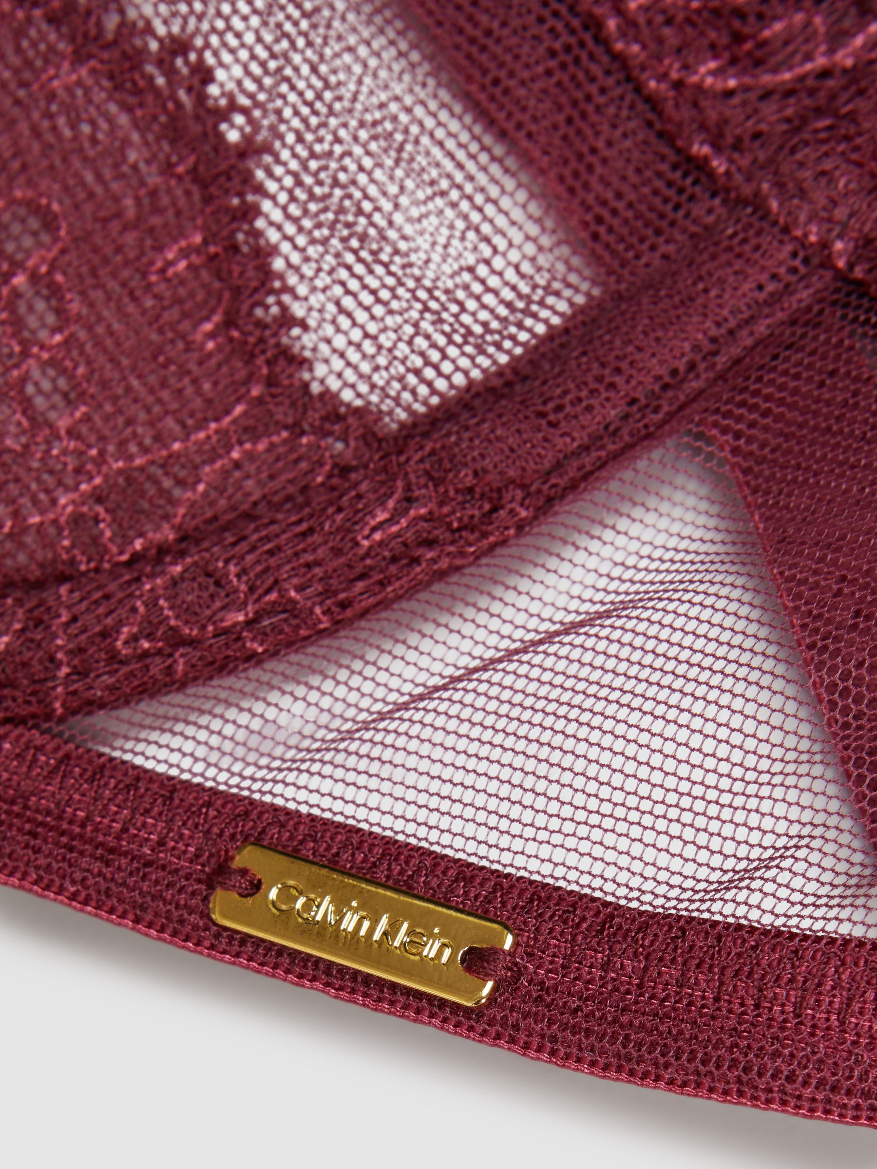 Underwear Mesh Lace Balconette Bra in Tawny Port - Image 5 of 5