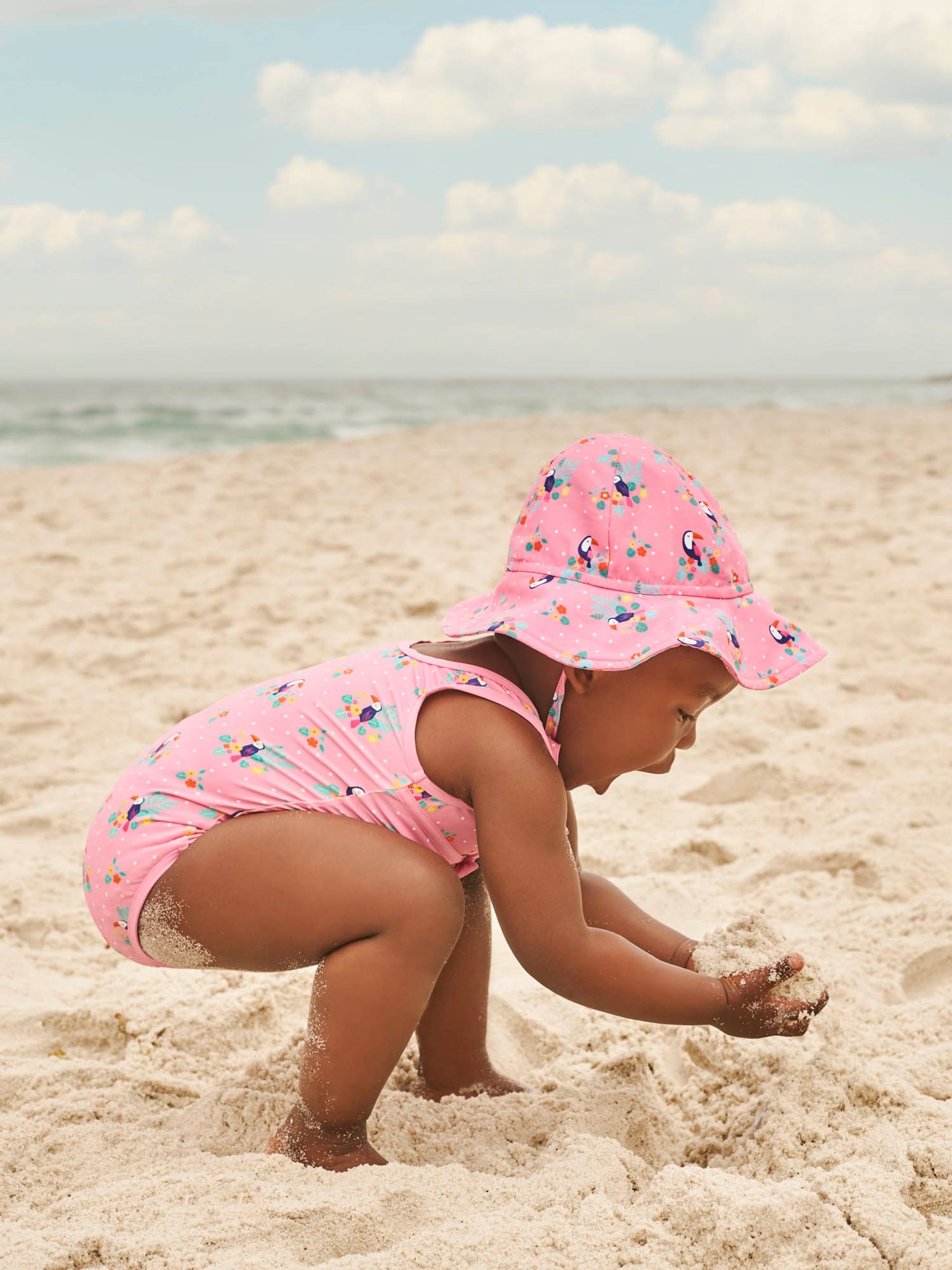 Toucan Girls' Floppy Sun Hat - Image 2 of 3