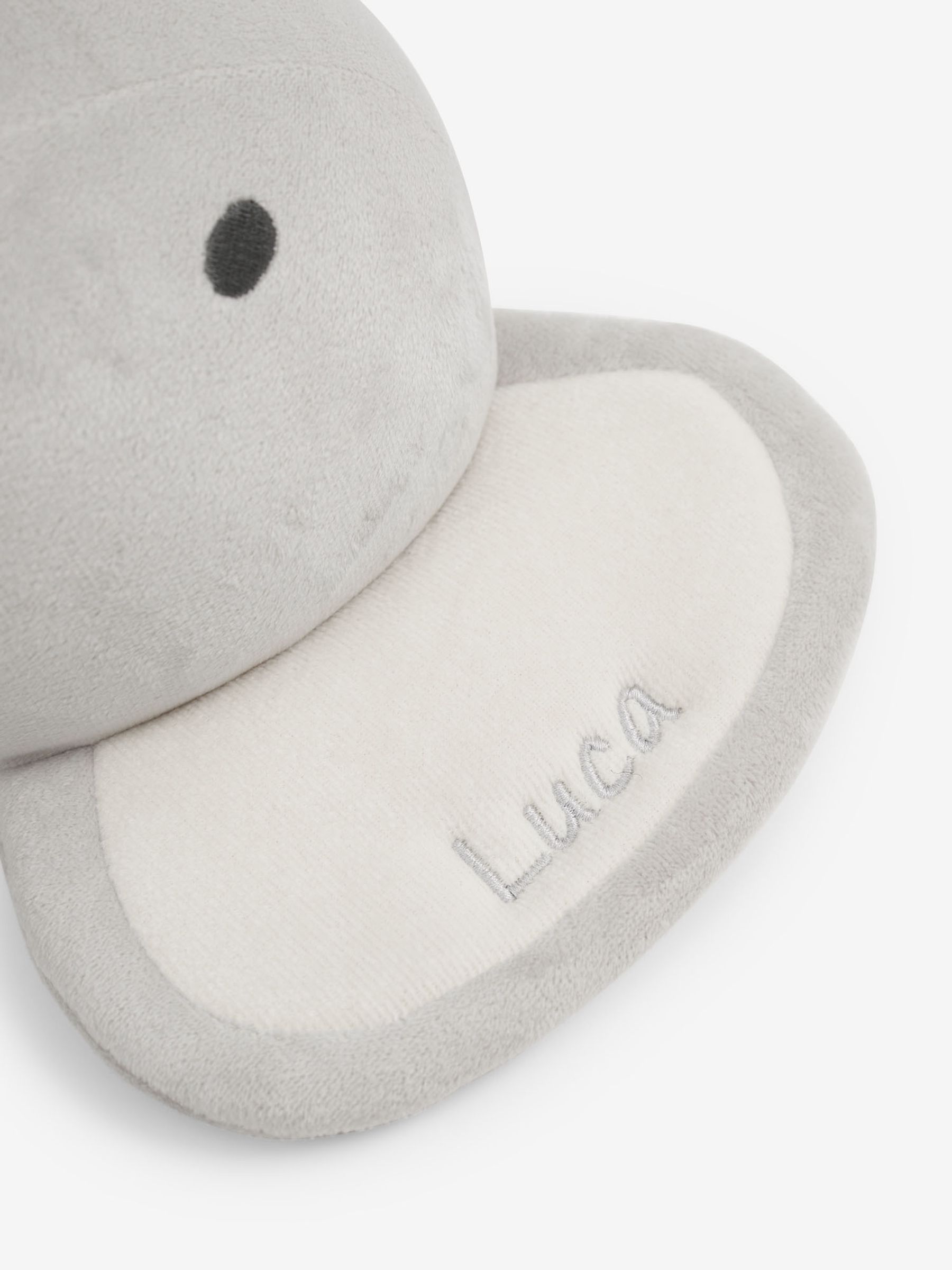 Grey Plush Elephant Head Wall Hanging - Image 2 of 4