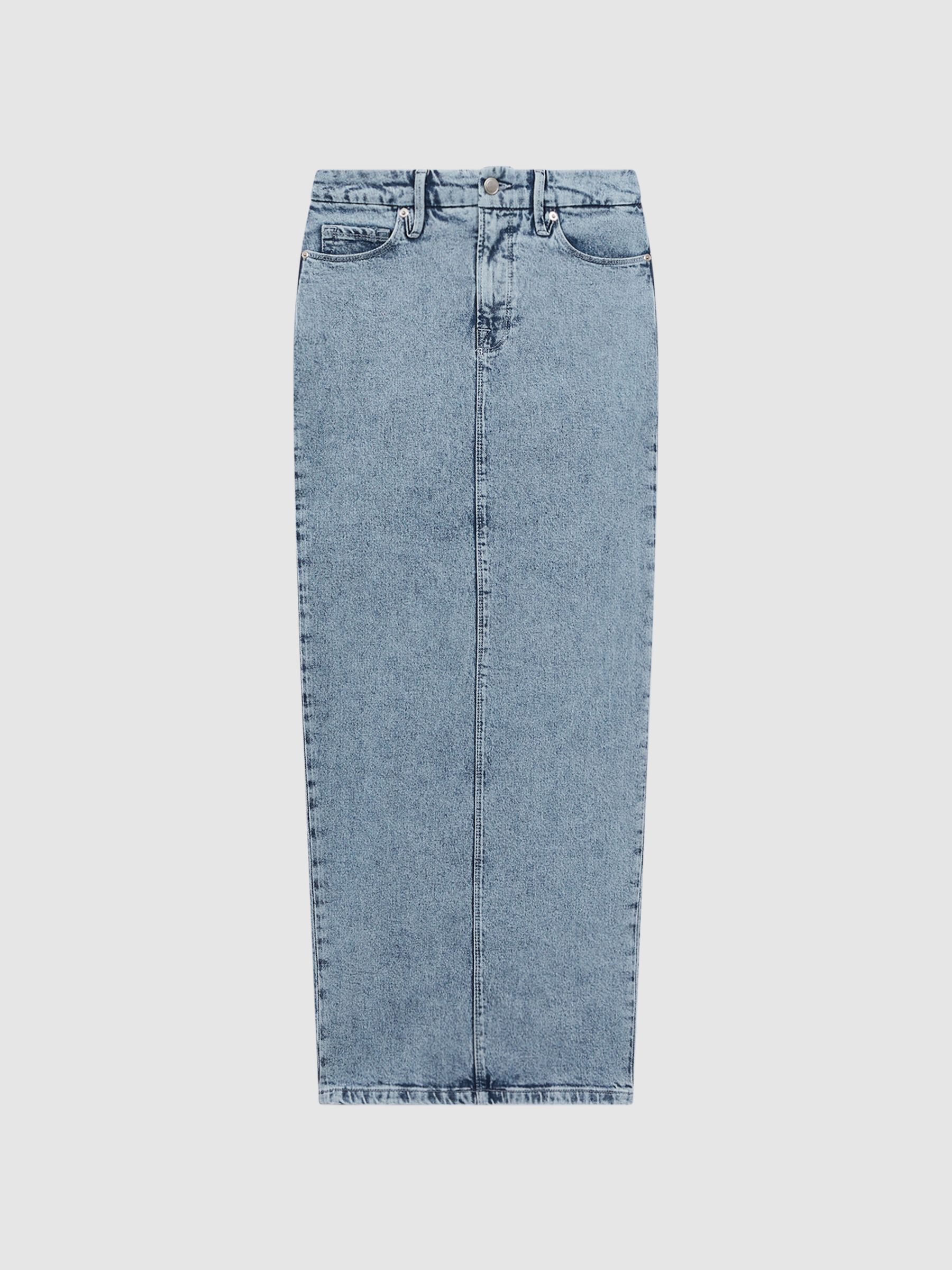 Good American Denim Maxi Skirt in Indigo - Image 2 of 5
