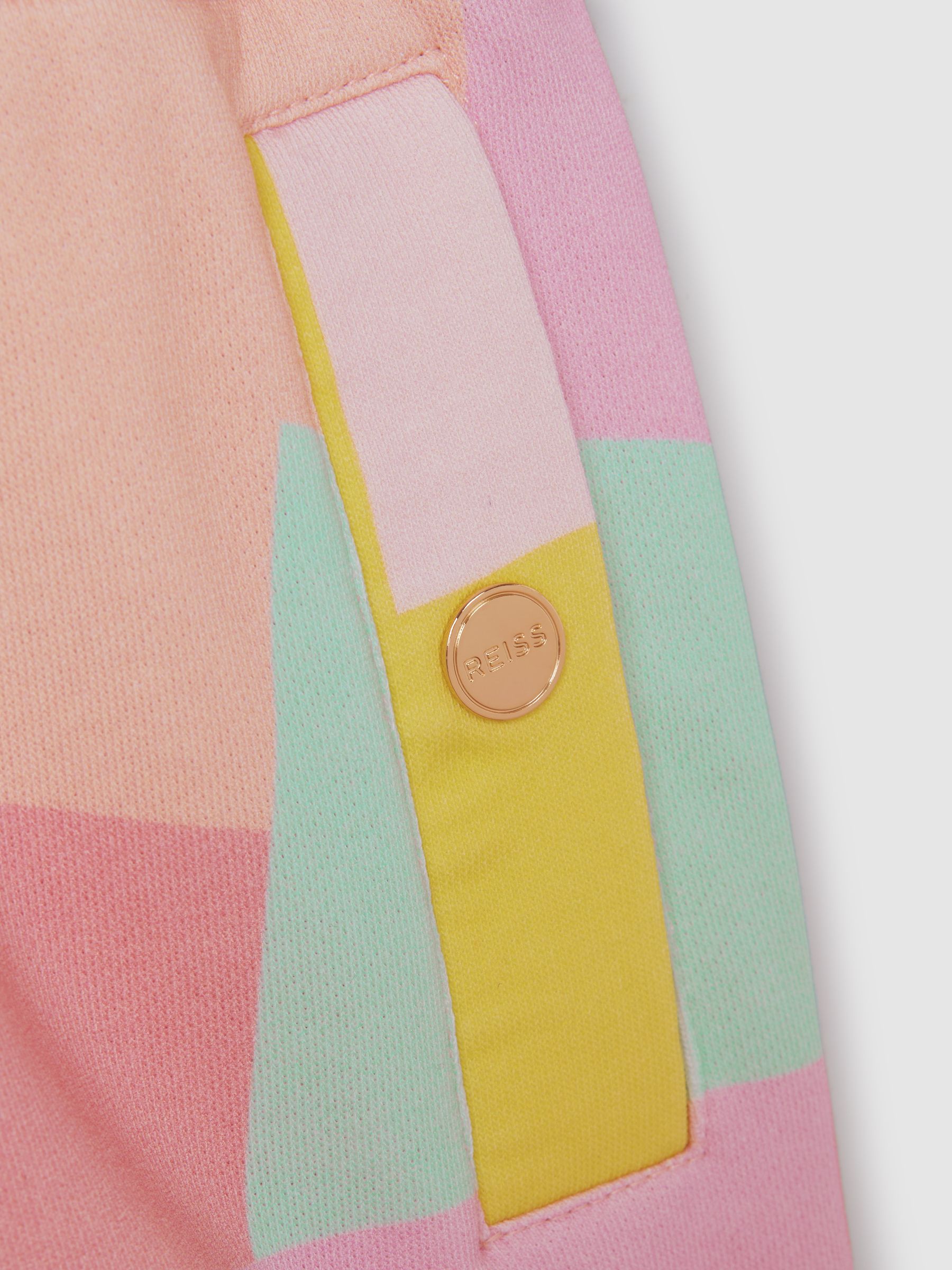 Junior Crew Neck Jumper and Shorts Set in Multi - Image 8 of 8