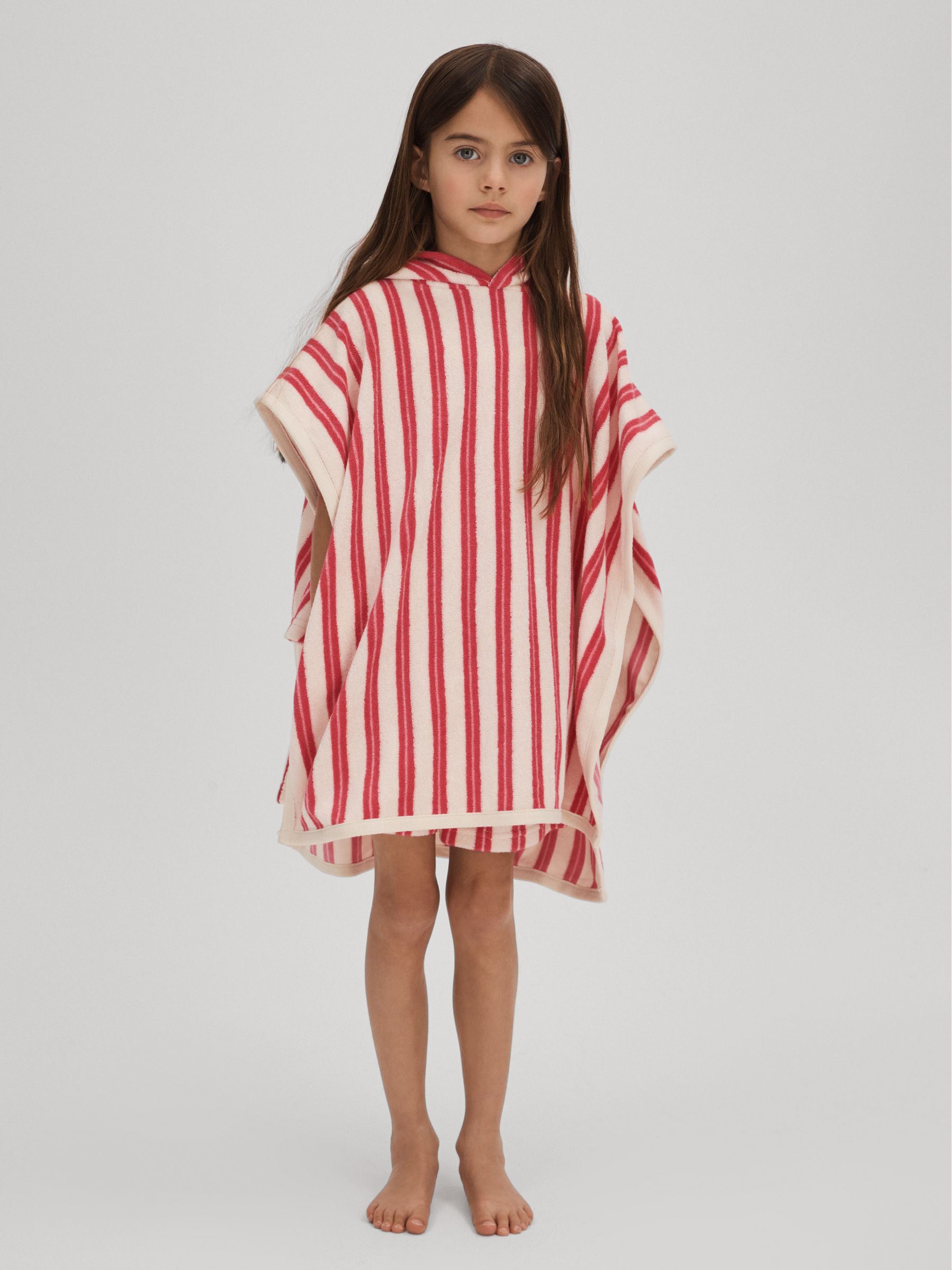 4-9 yrs Cotton Blend Poncho in Multi - Image 3 of 6