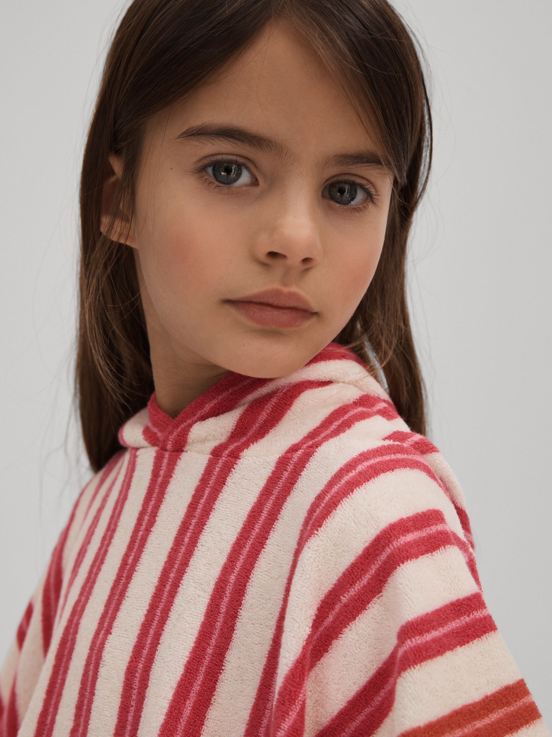 4-9 yrs Cotton Blend Poncho in Multi - Image 4 of 6