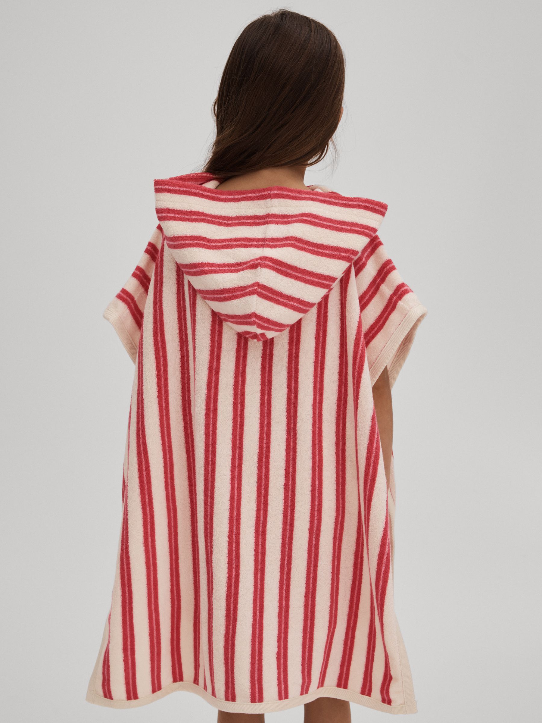 Senior Cotton Blend Poncho in Multi - Image 5 of 6