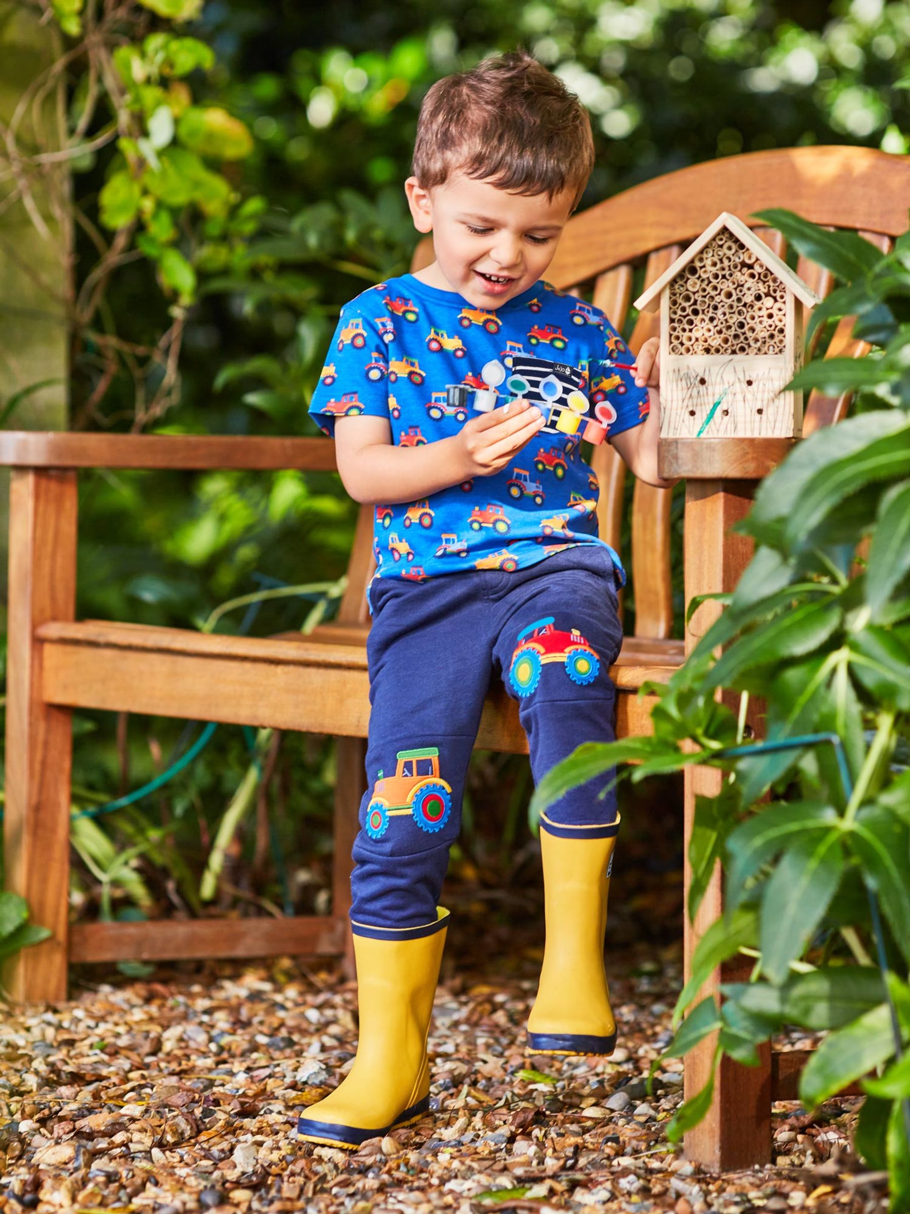 Cobalt Tractor Print T-Shirt - Image 4 of 6