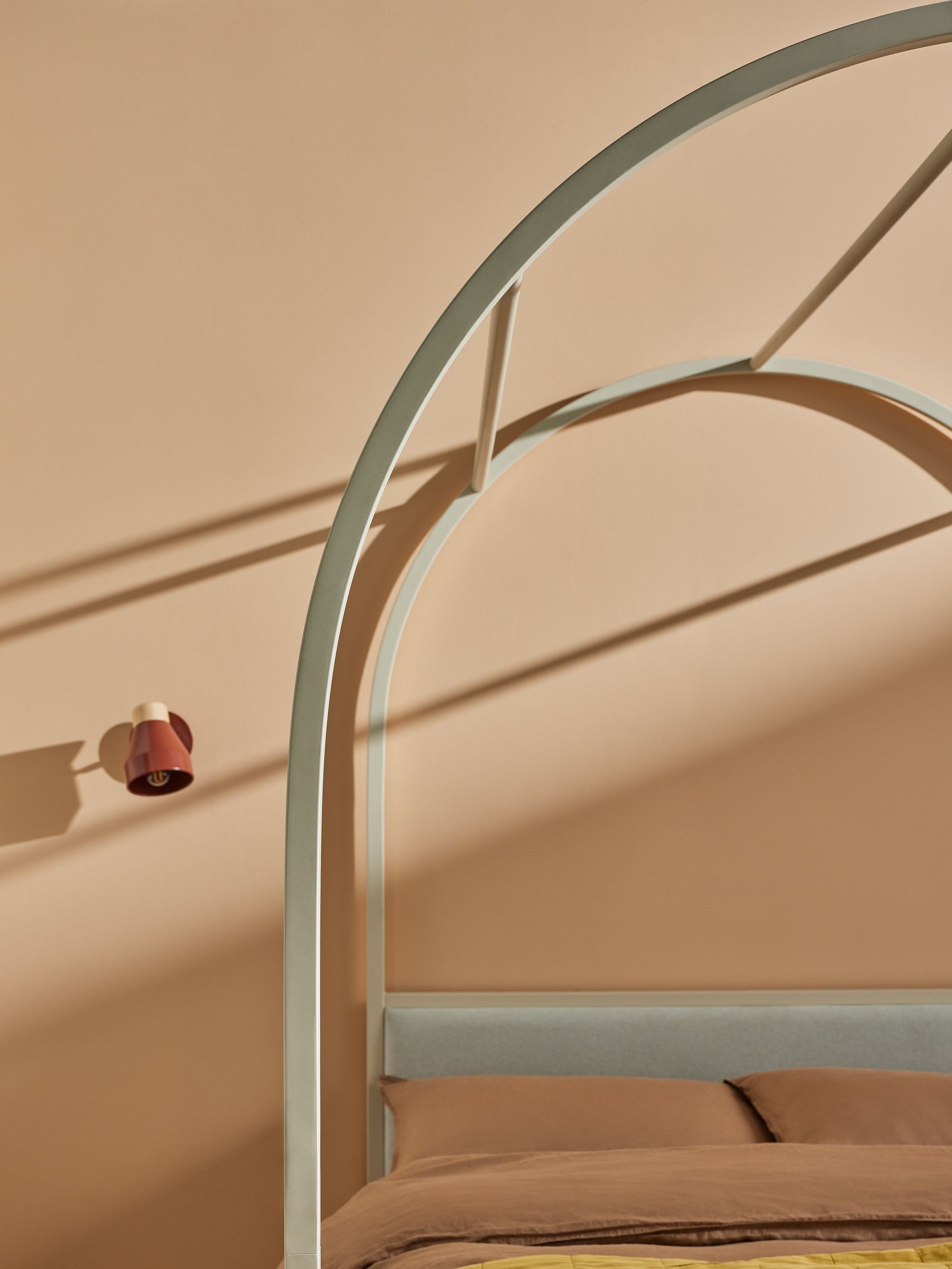 Romy Four Poster Bed in Putty - Image 2 of 4