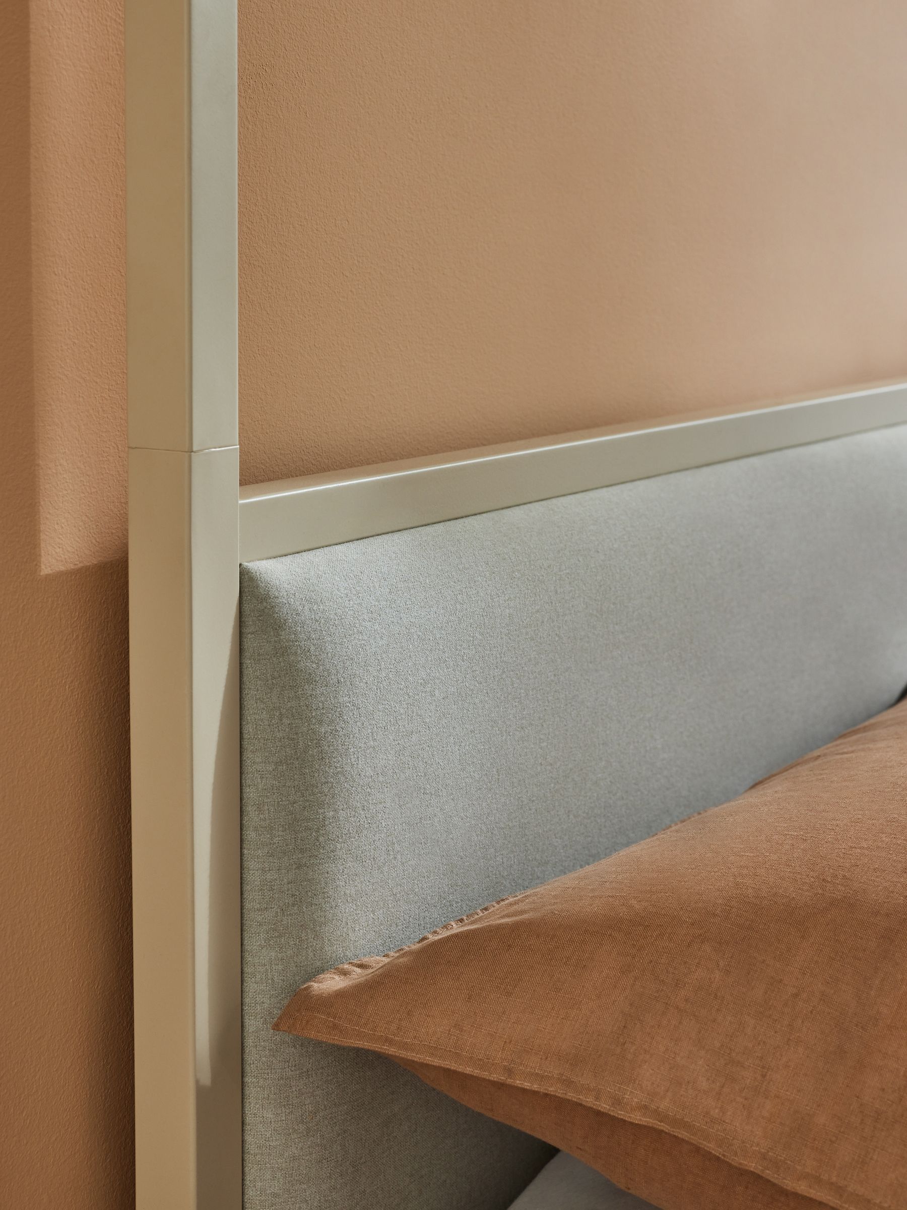 Romy Four Poster Bed in Putty - Image 3 of 4