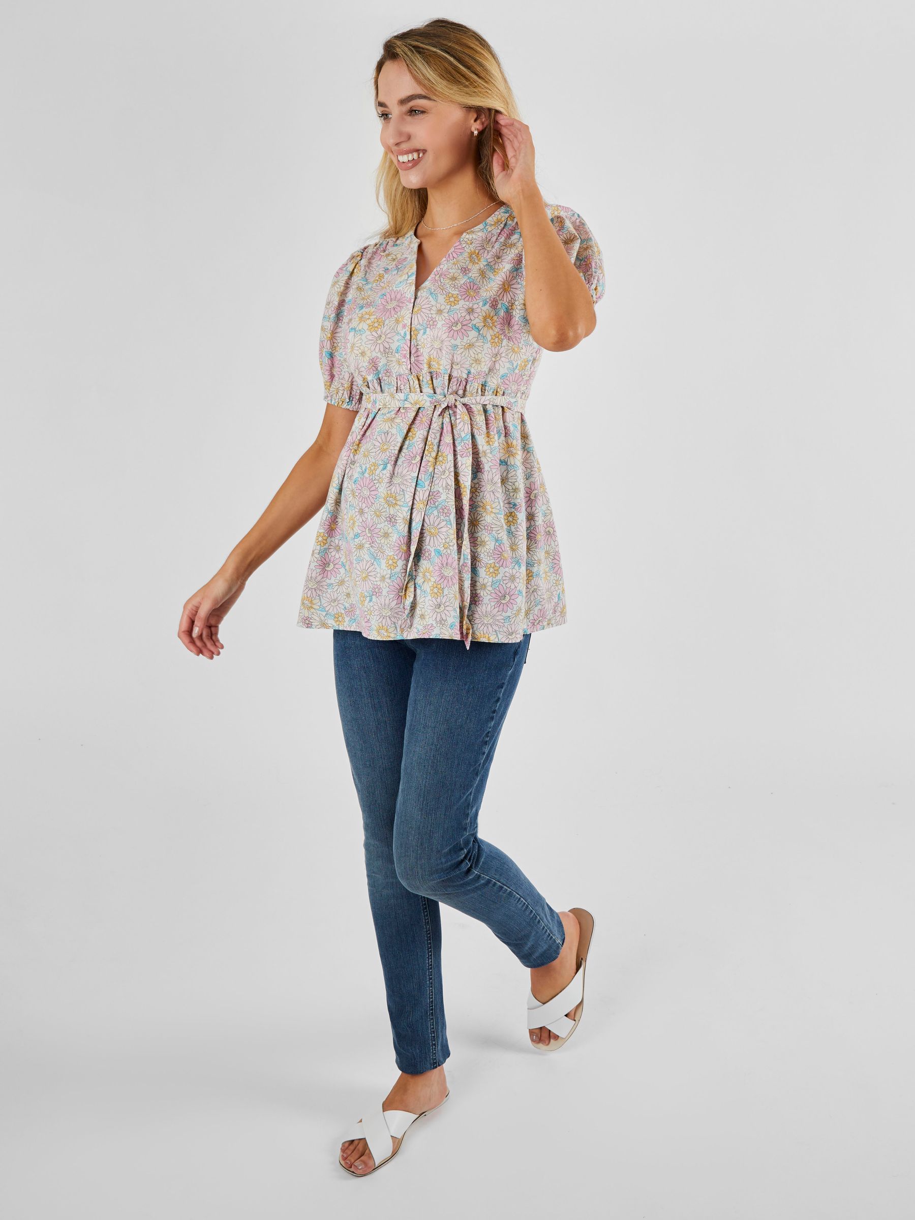 Maternity Blouse in Multi - Image 2 of 4