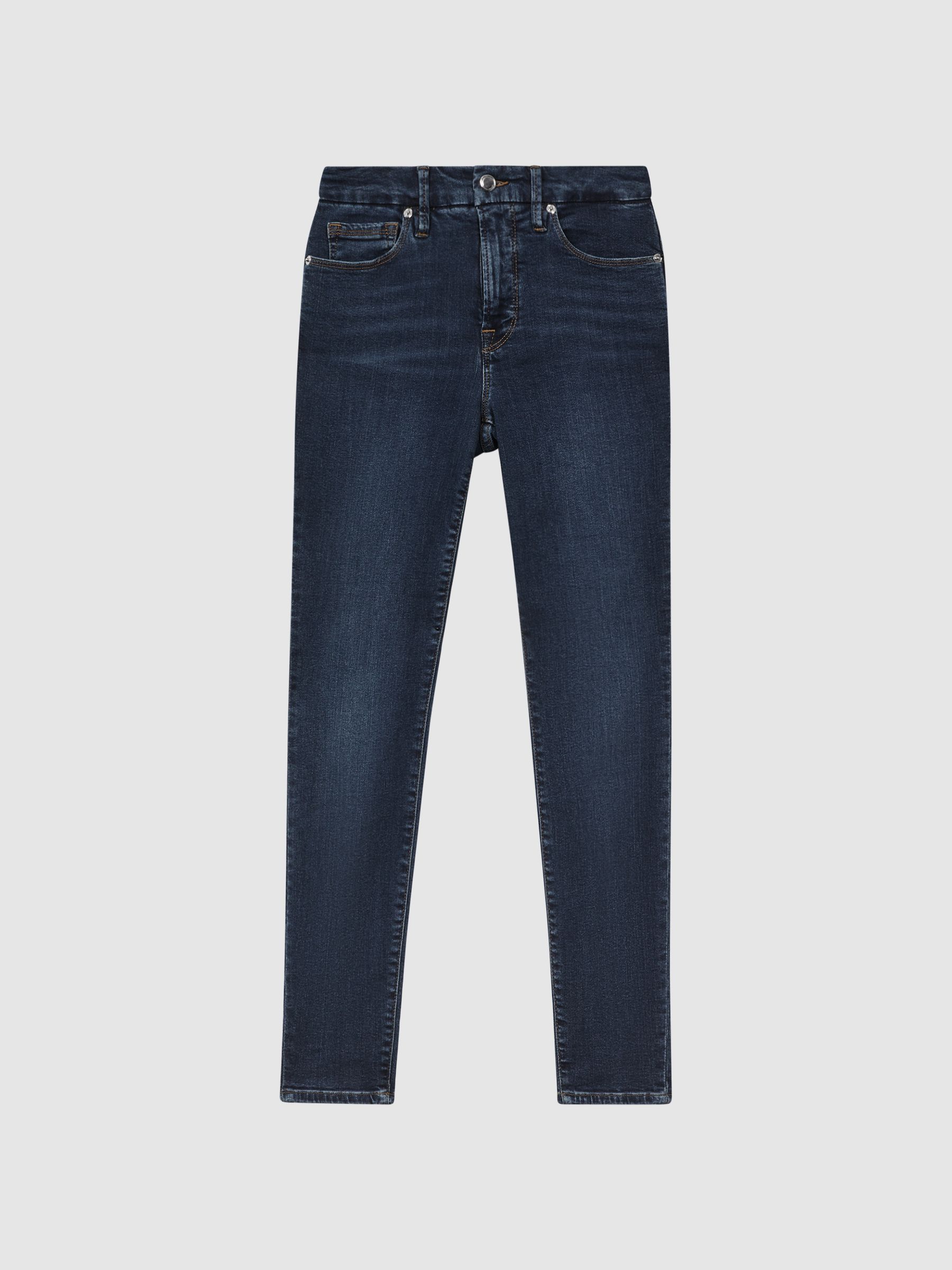 Good American Skinny Jeans in Dark Blue - Image 2 of 6 Good American Skinny Jeans in Dark Blue - Image 2 of 6