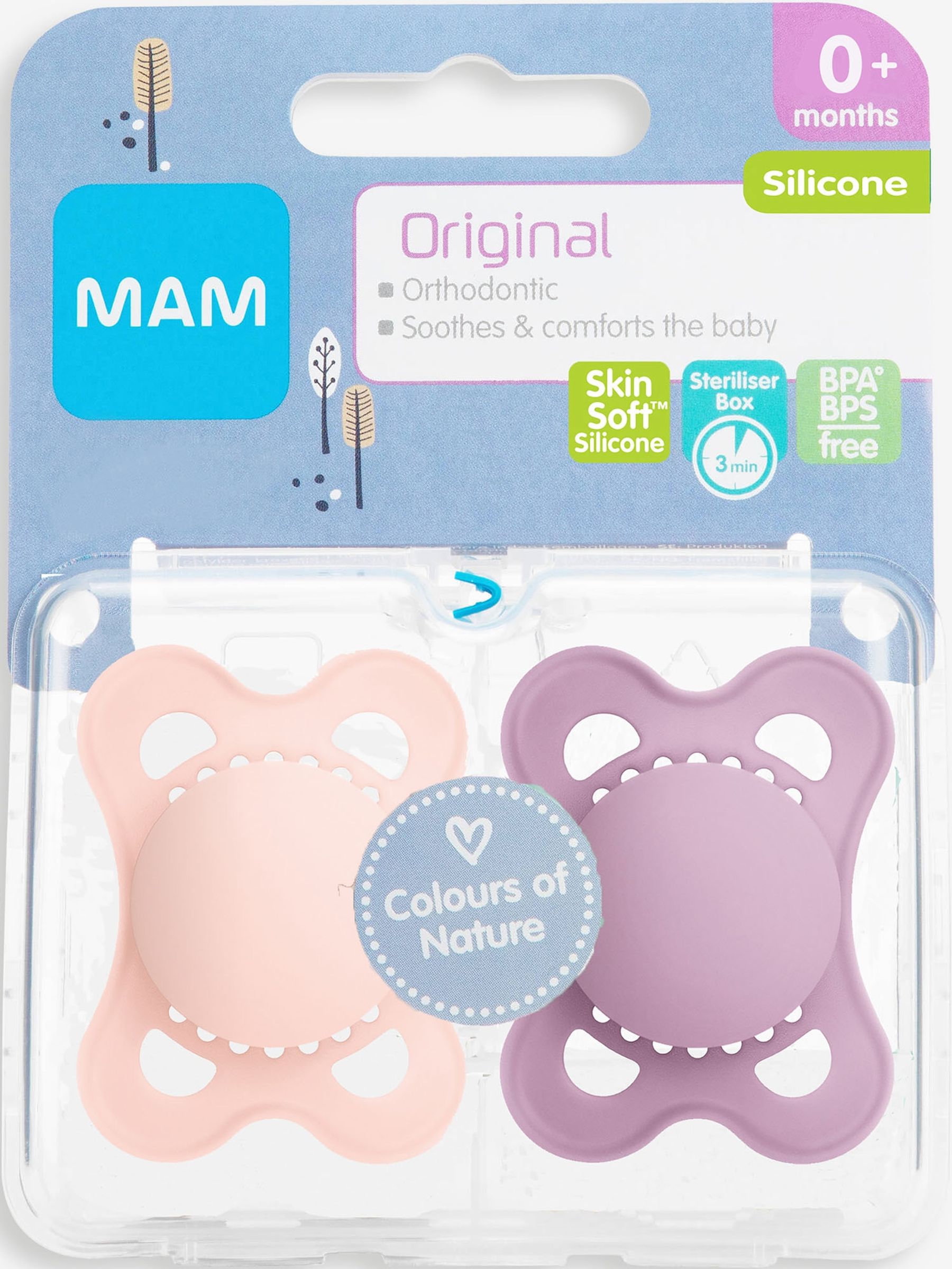 Pink MAM Colours of Nature Soother 0+ Months - Image 2 of 6