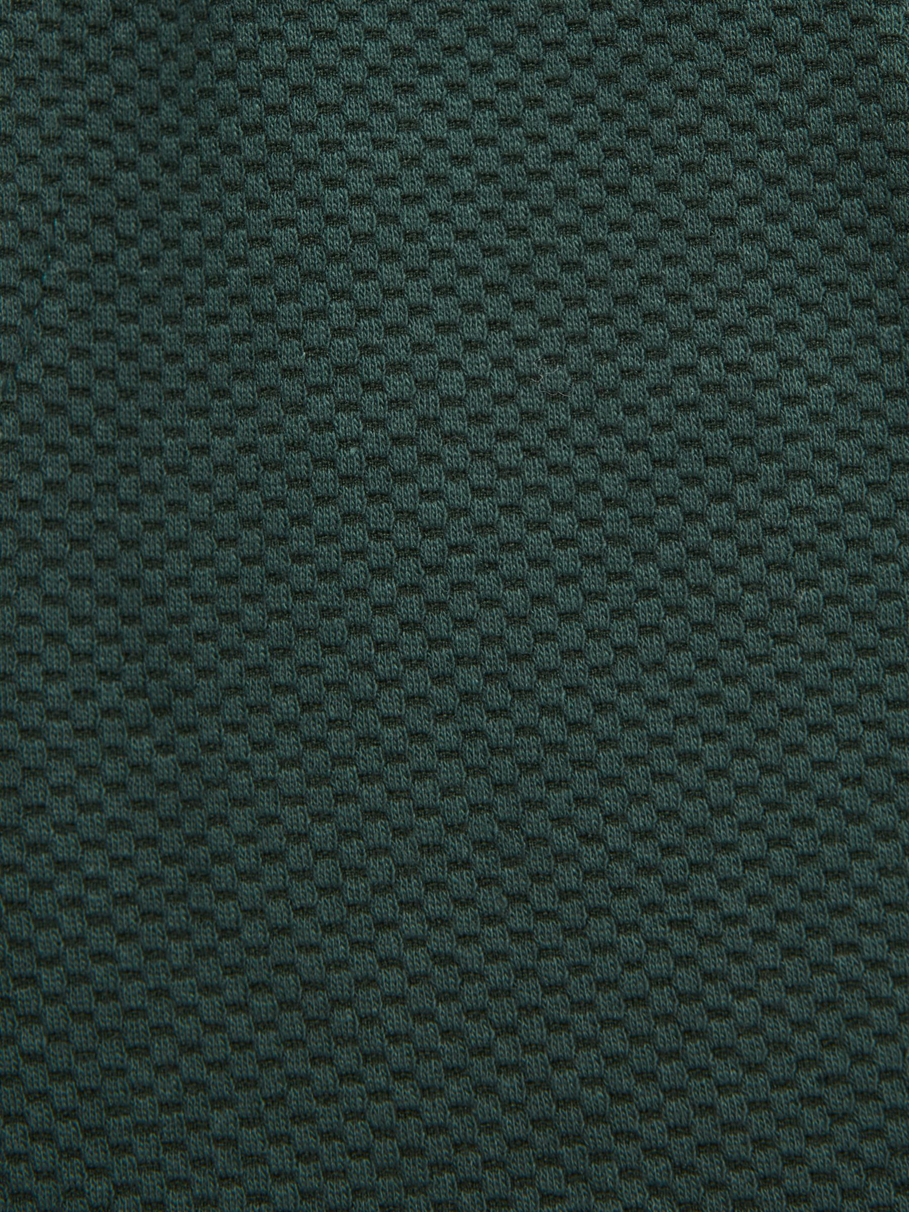 Junior Slim Fit Textured Drawstring Shorts in Green Smoke - Image 5 of 5