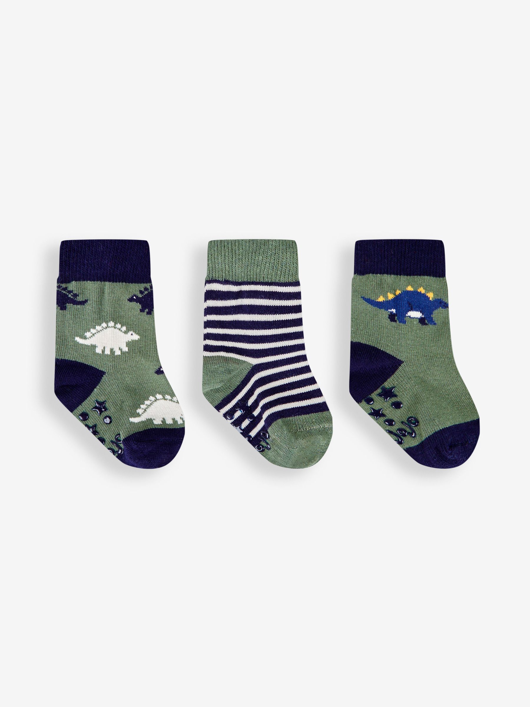 Khaki 3-Pack Stegosaurus Socks - Image 1 of 1