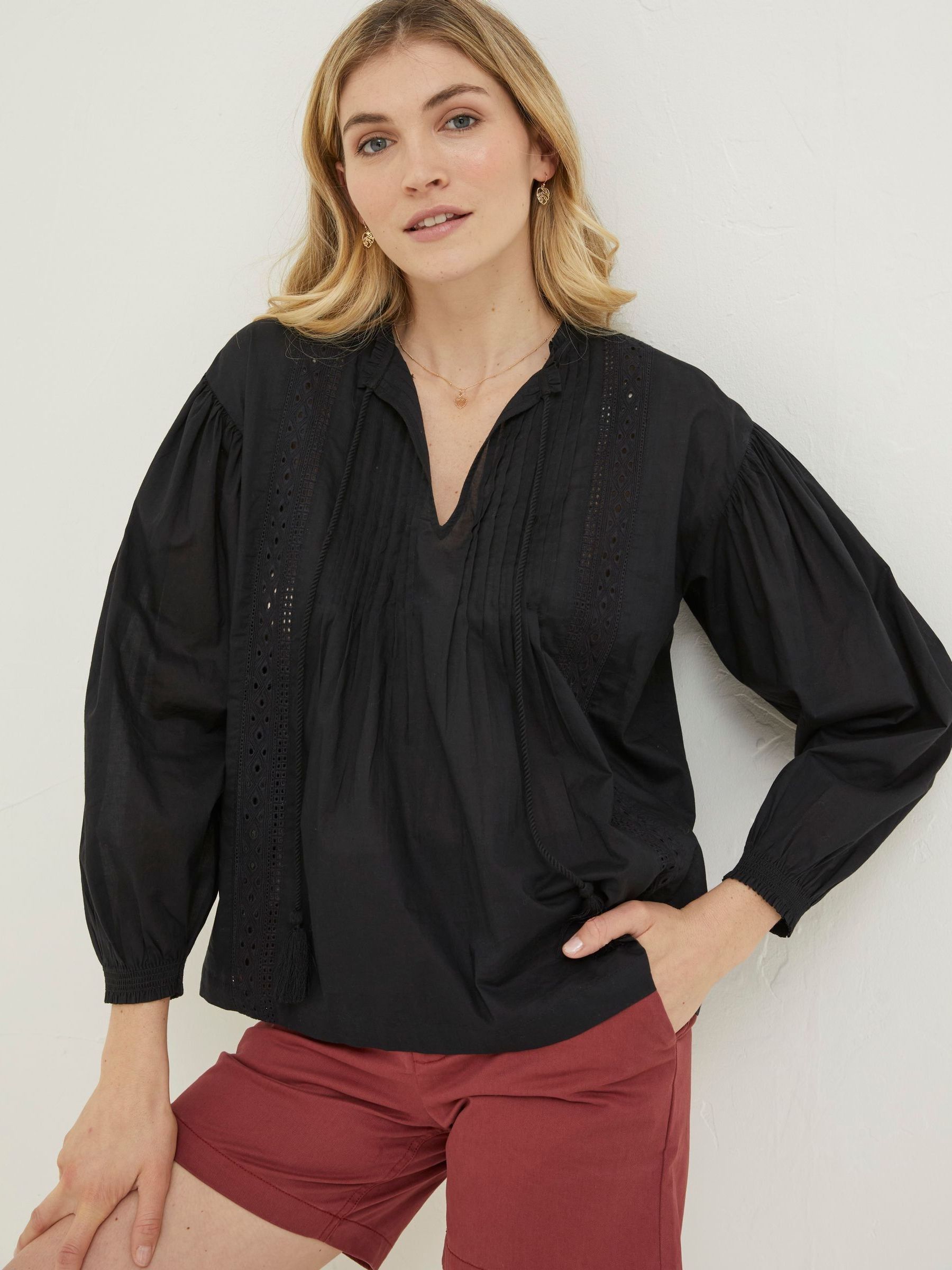 Black Lace Freya Blouse - Image 1 of 6
