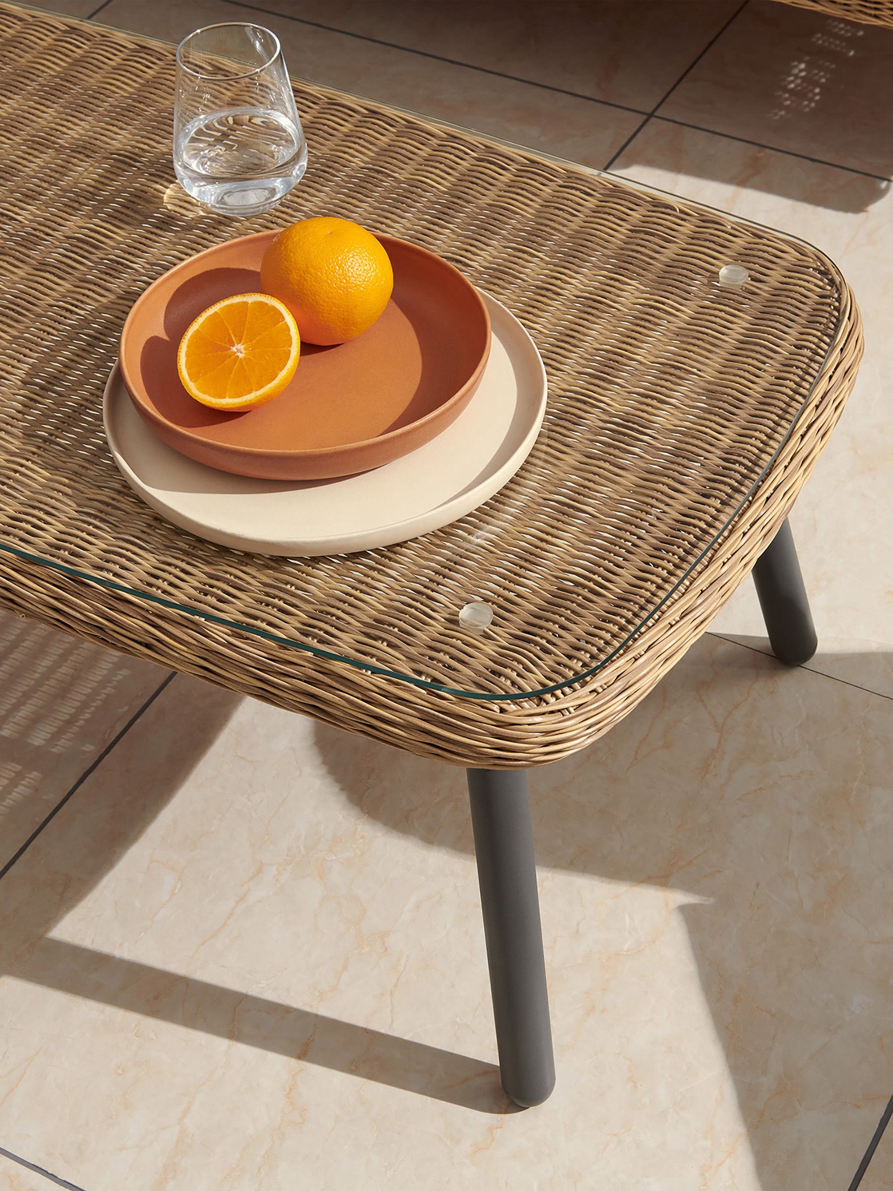 Jonah Garden Poly Rattan Lounge Set in Natural - Image 3 of 8