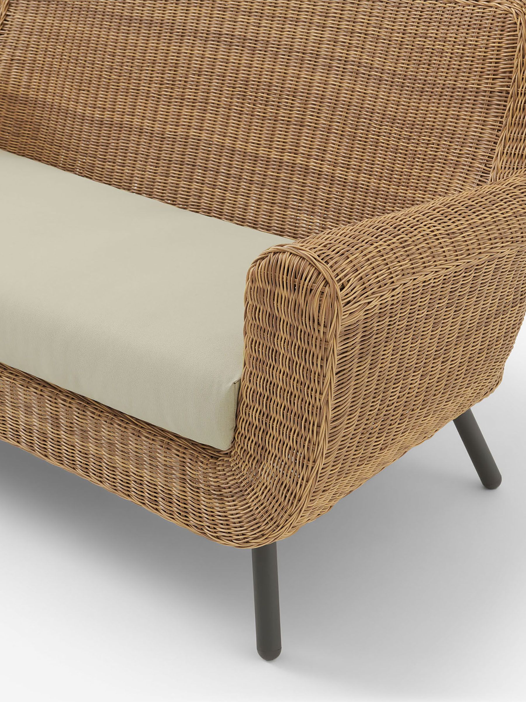 Jonah Garden Poly Rattan Lounge Set in Natural - Image 6 of 8
