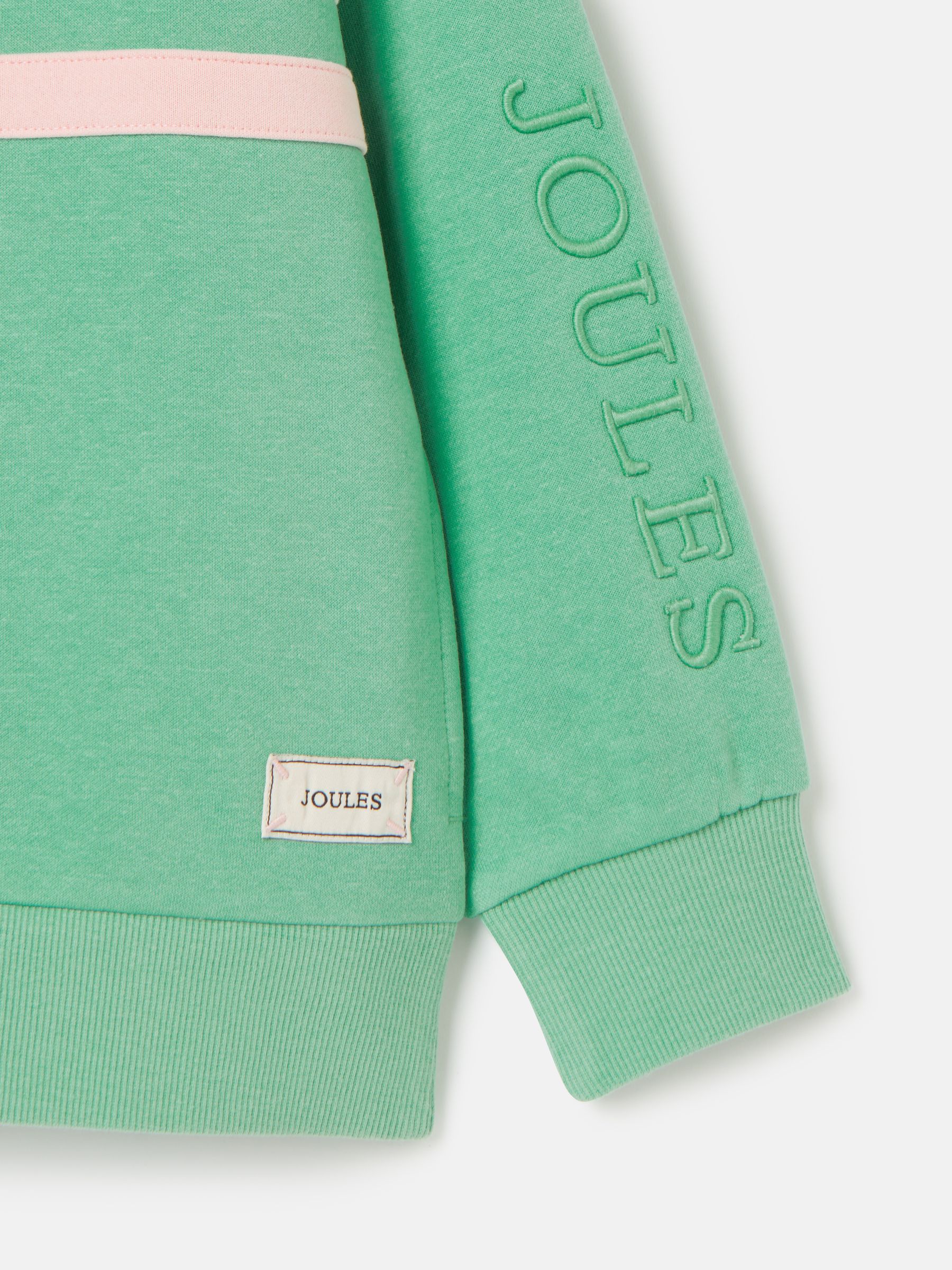 Haley Green Colourblock Hoodie - Image 4 of 5