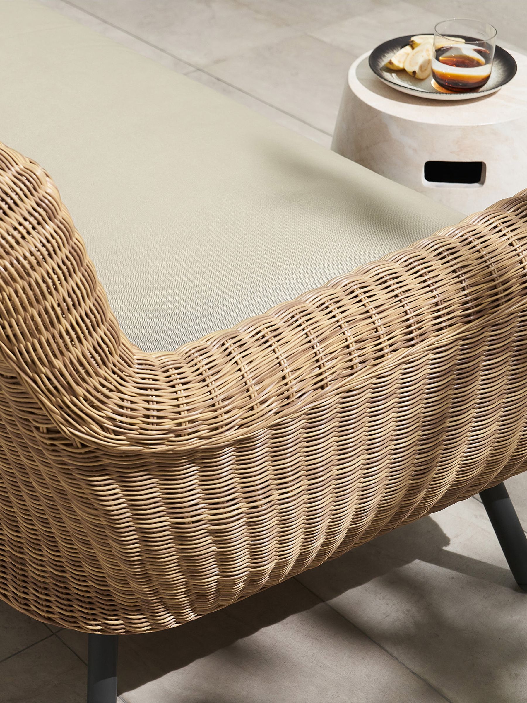 Jonah Garden 2 Seater Sofa Polyrattan in Natural - Image 5 of 7