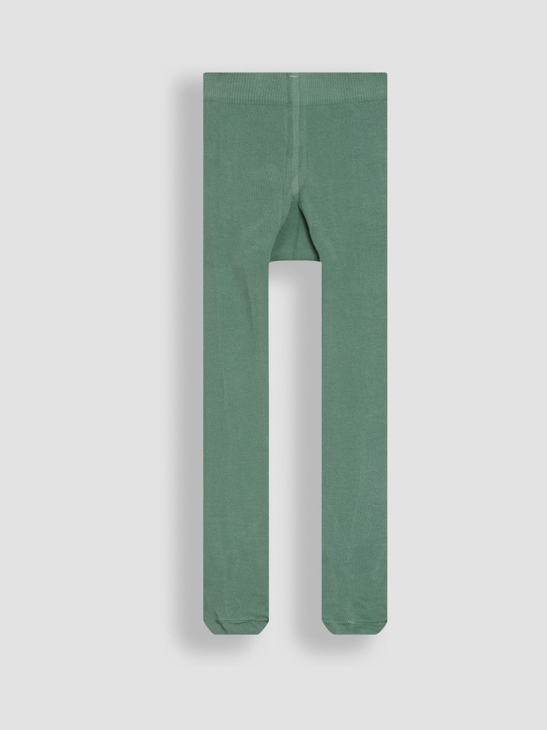 Green Cotton Rich Plain Tights - Image 2 of 3