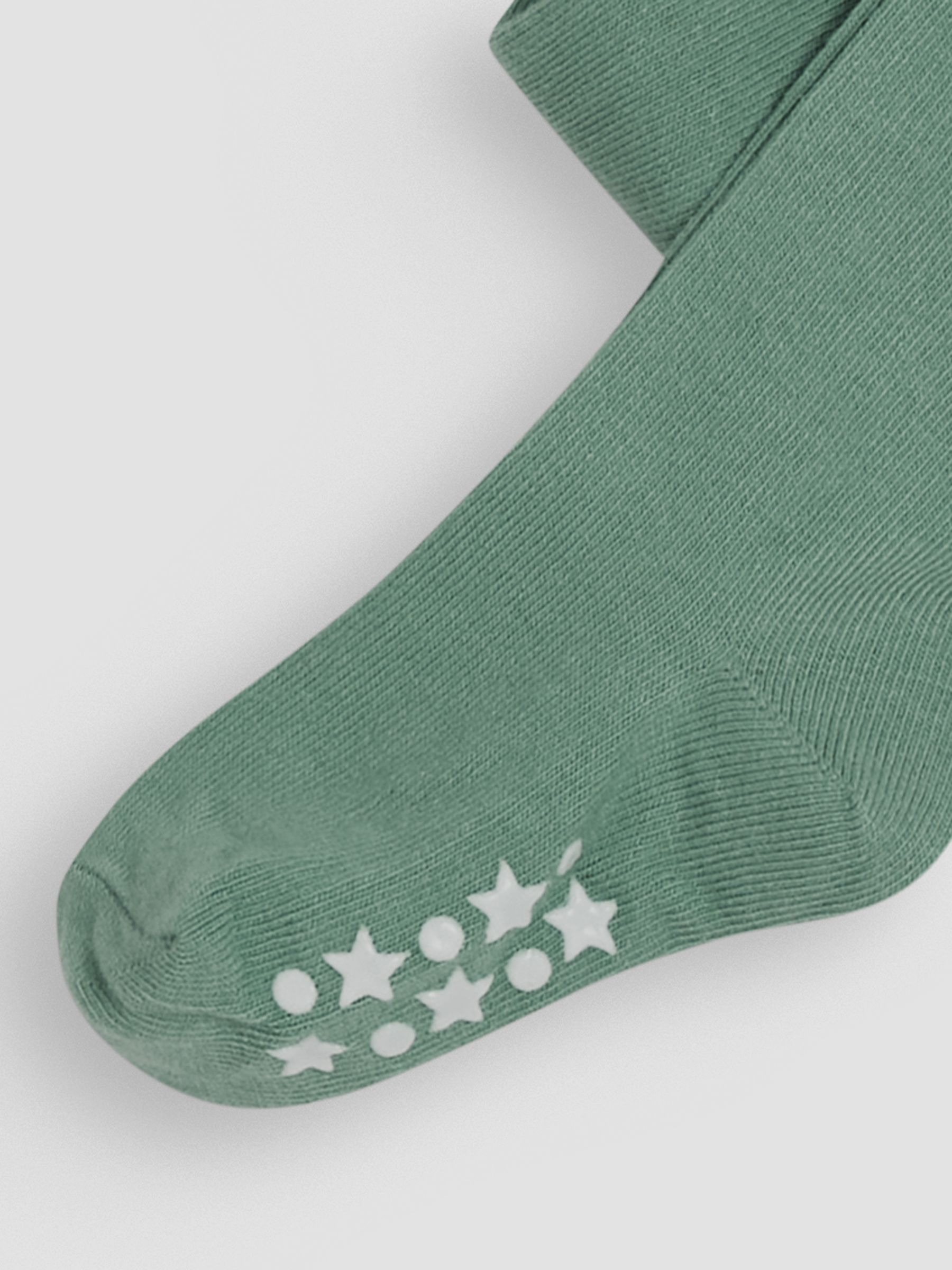 Green Cotton Rich Plain Tights - Image 3 of 3